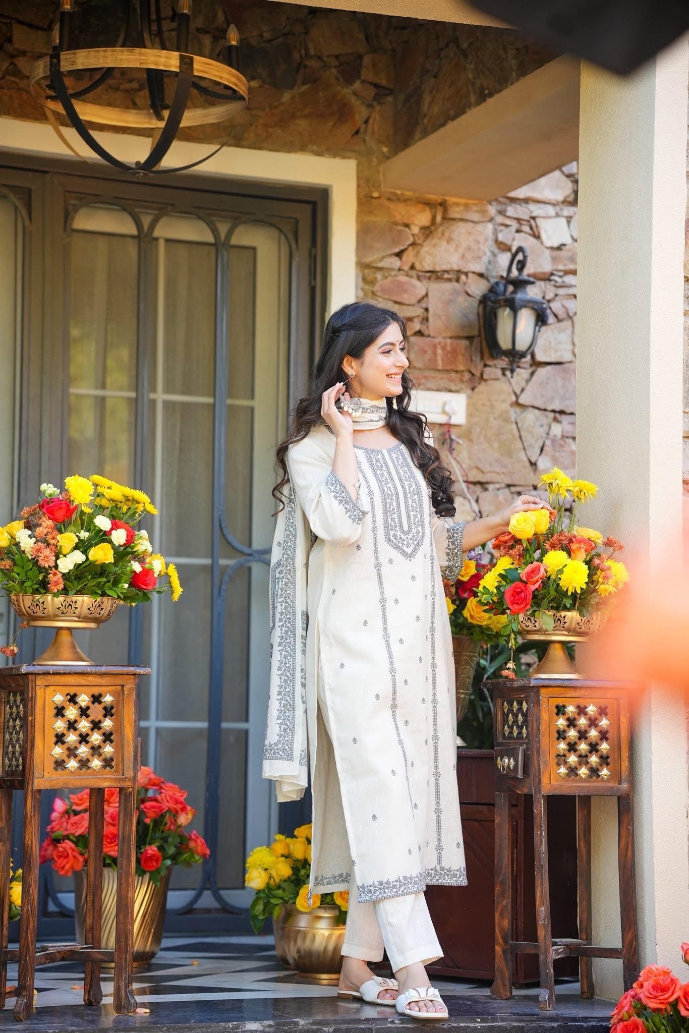 Liyana Cotton Straight Kurta Set