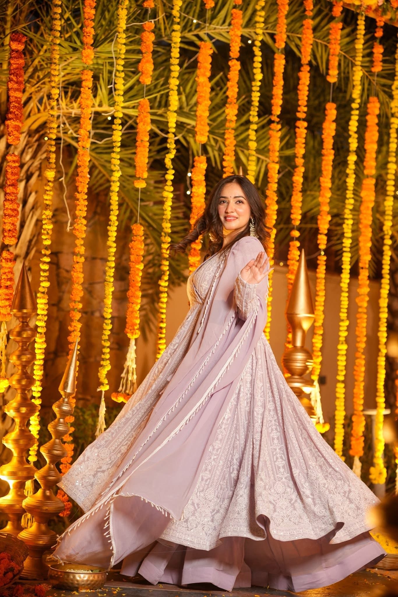 Chiraya Dreamy Lavender Anarkali Suit Set