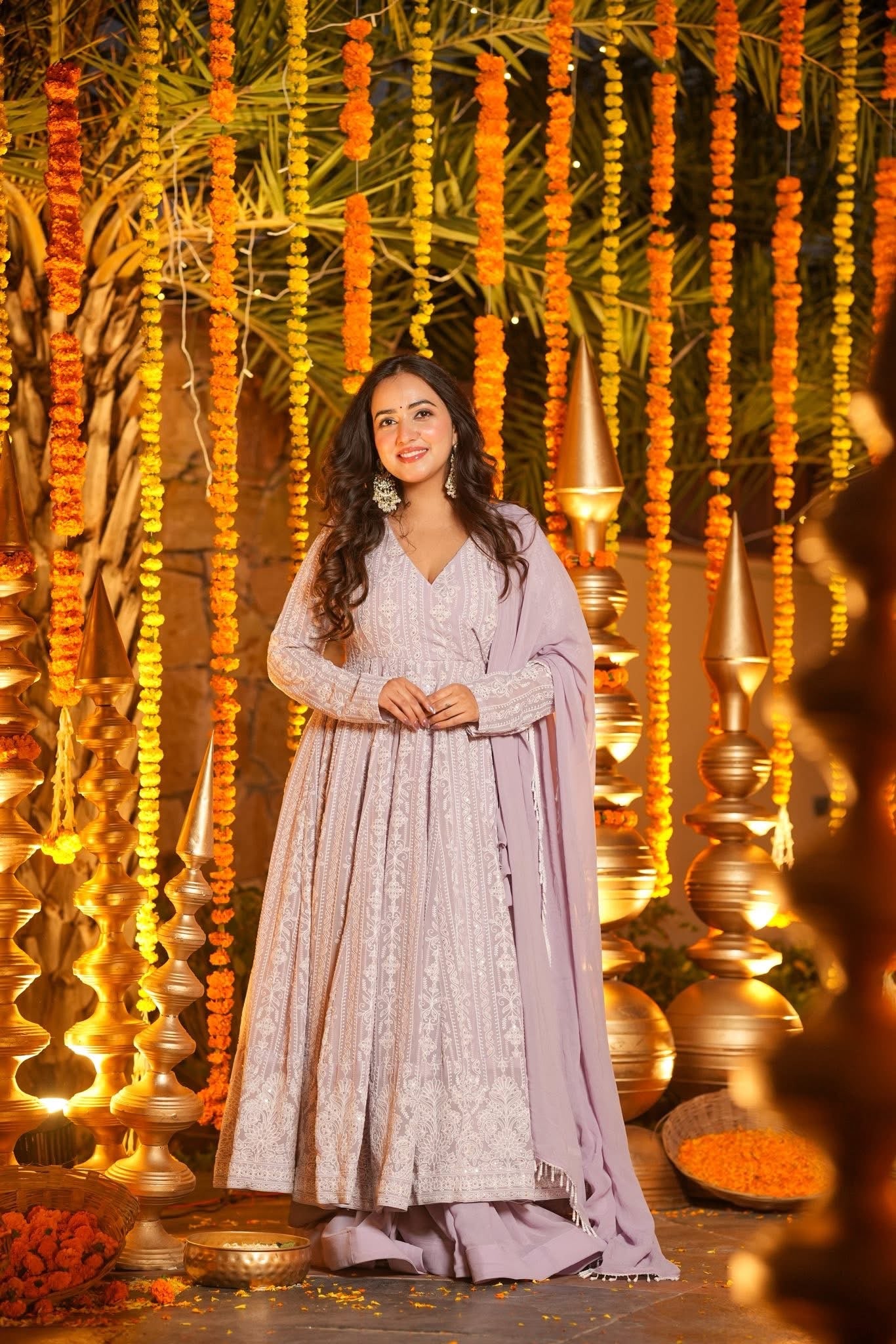 Chiraya Dreamy Lavender Anarkali Suit Set
