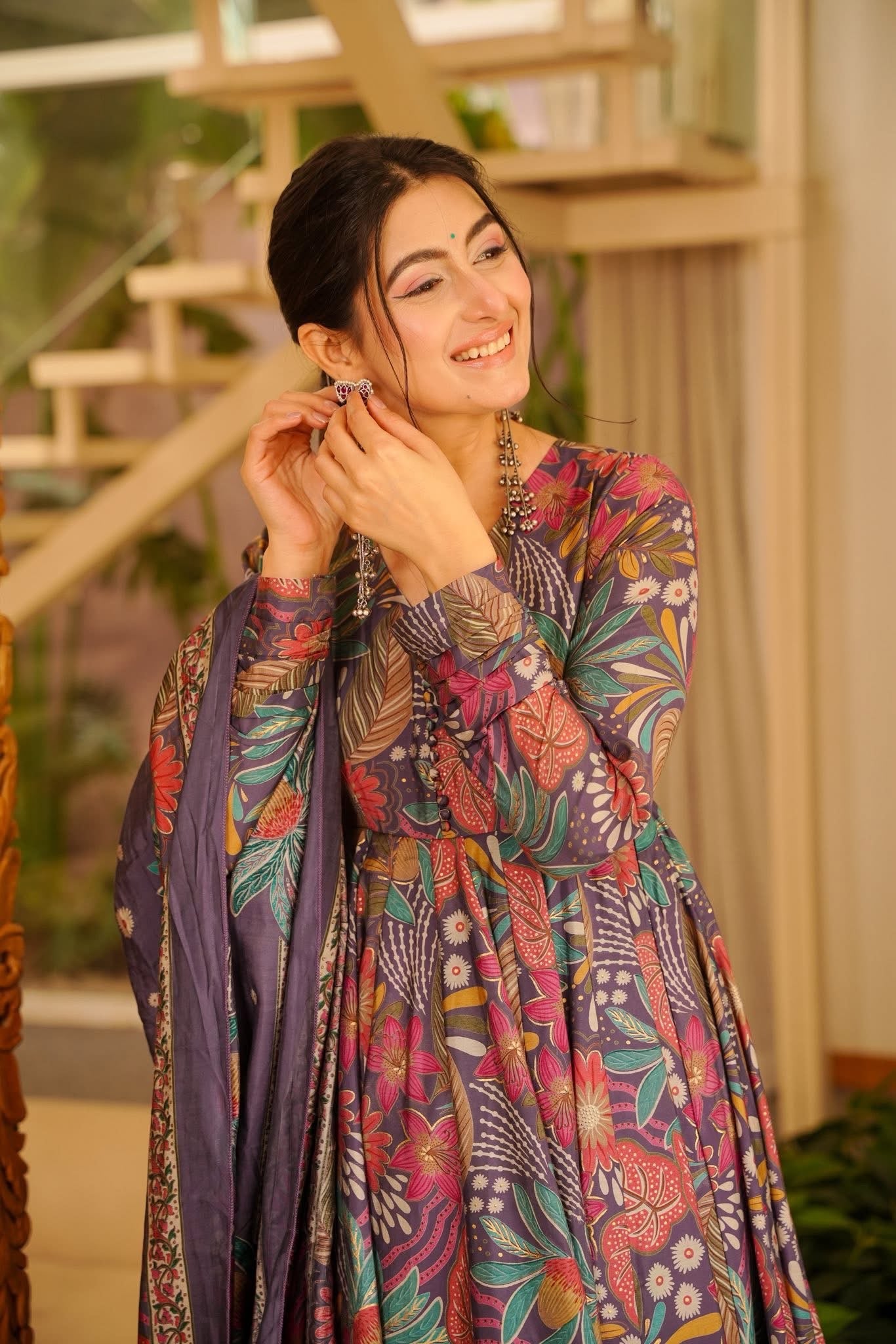 Xitika Muslin Anarkali Suit Set