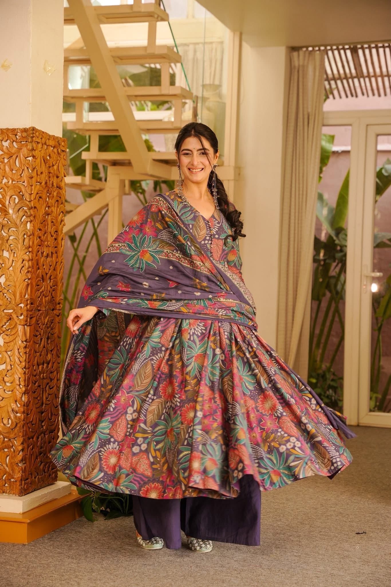 Xitika Muslin Anarkali Suit Set