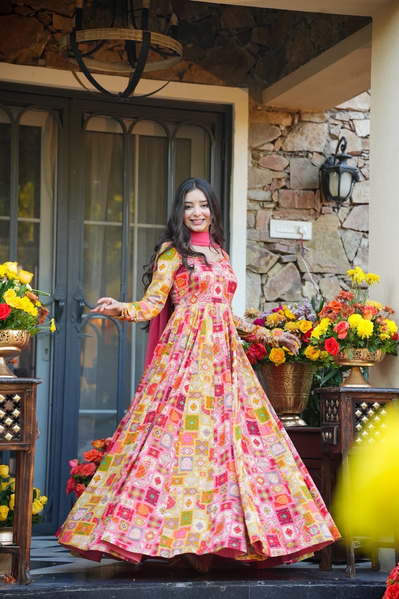 Kiranima Multicolored Maxi Set