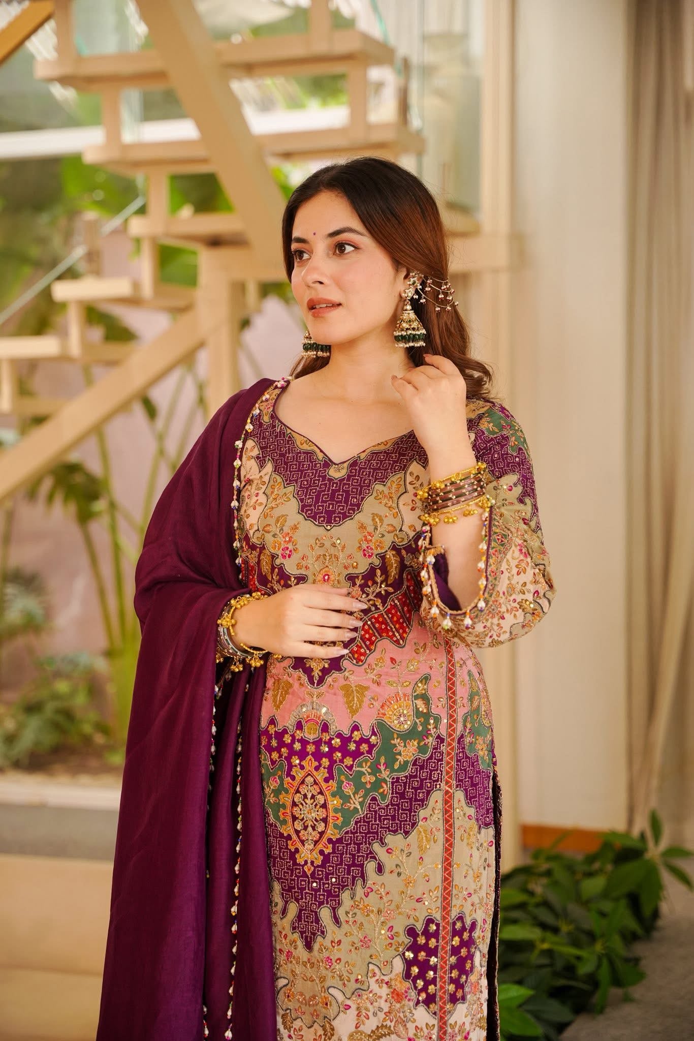 Mehervas Heavy Embroidered Kurta Set