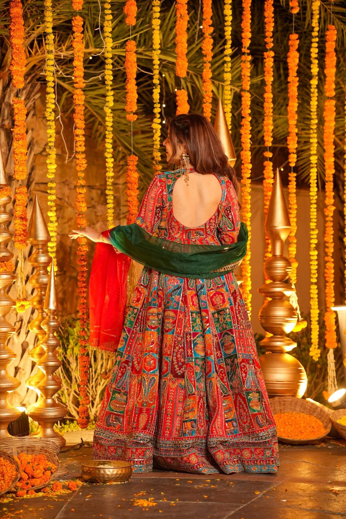 Rangshaa Heavy Embroidered Maxi Set