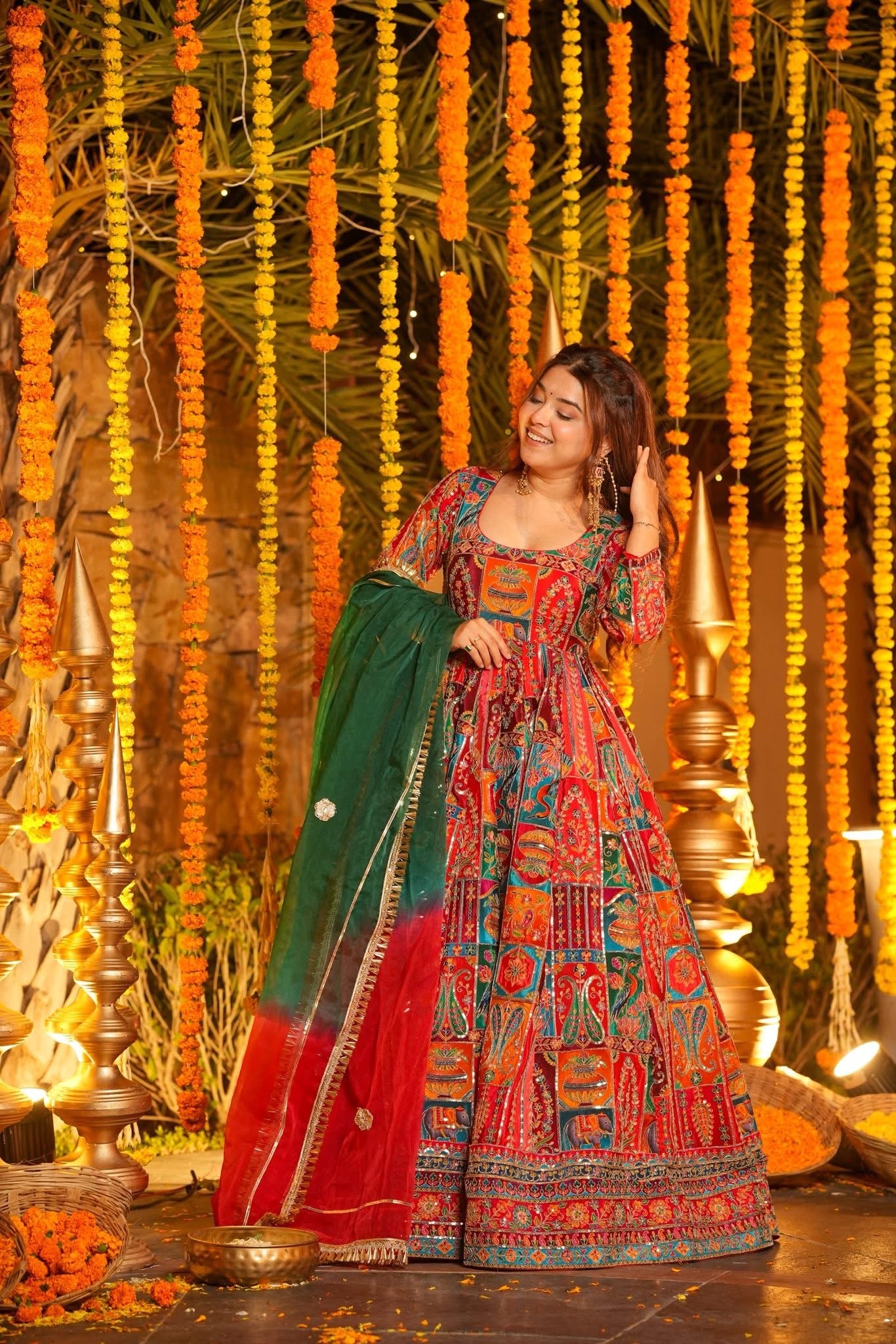 Rangshaa Heavy Embroidered Maxi Set