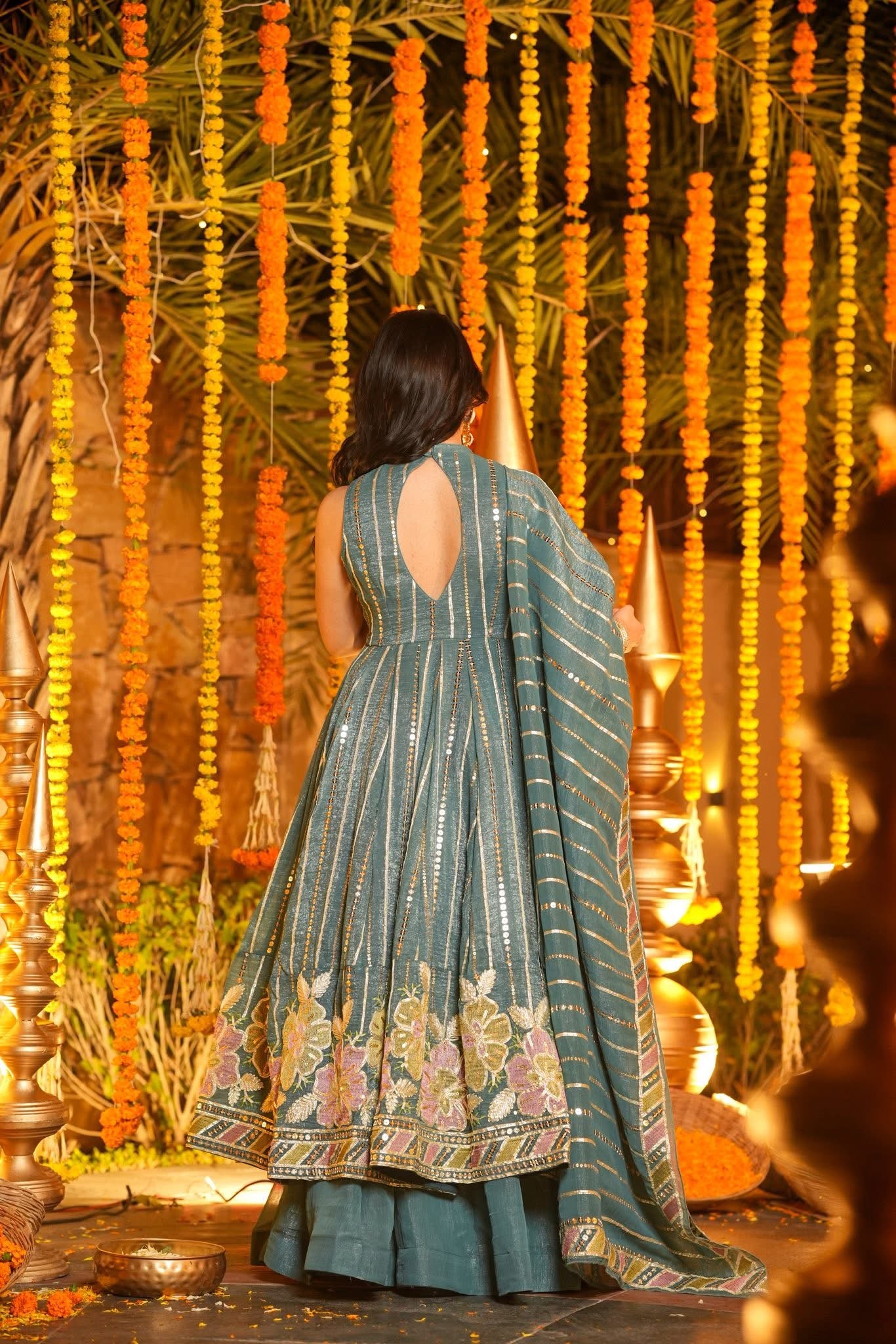 Hooriya Embroidered Anarkali Suit Set