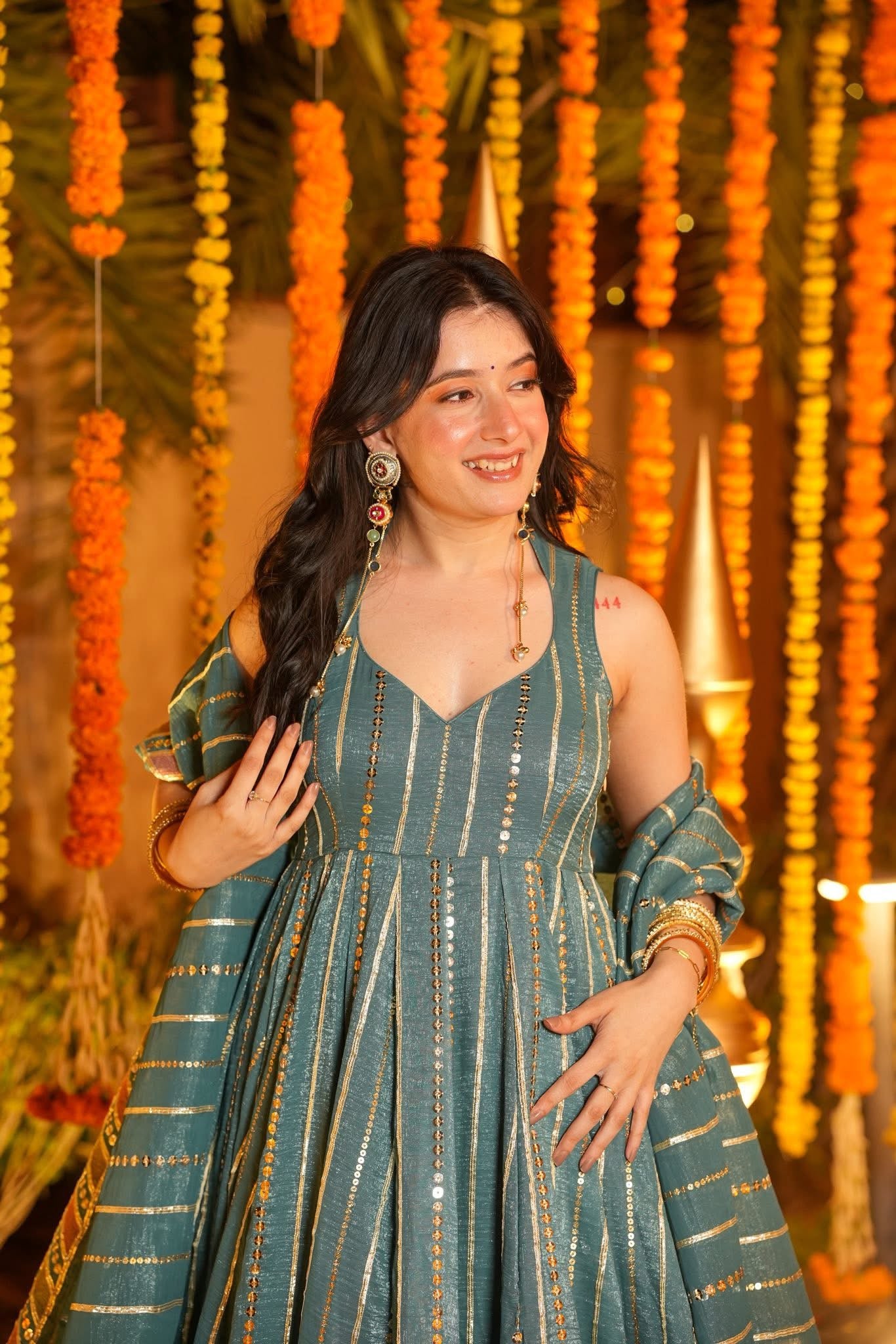 Hooriya Embroidered Anarkali Suit Set