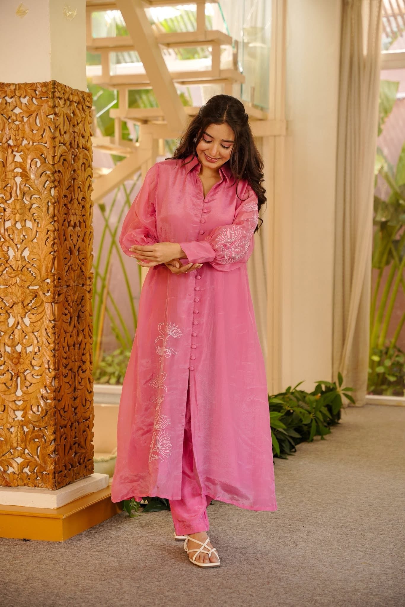 Snehal Pink Kurta Set