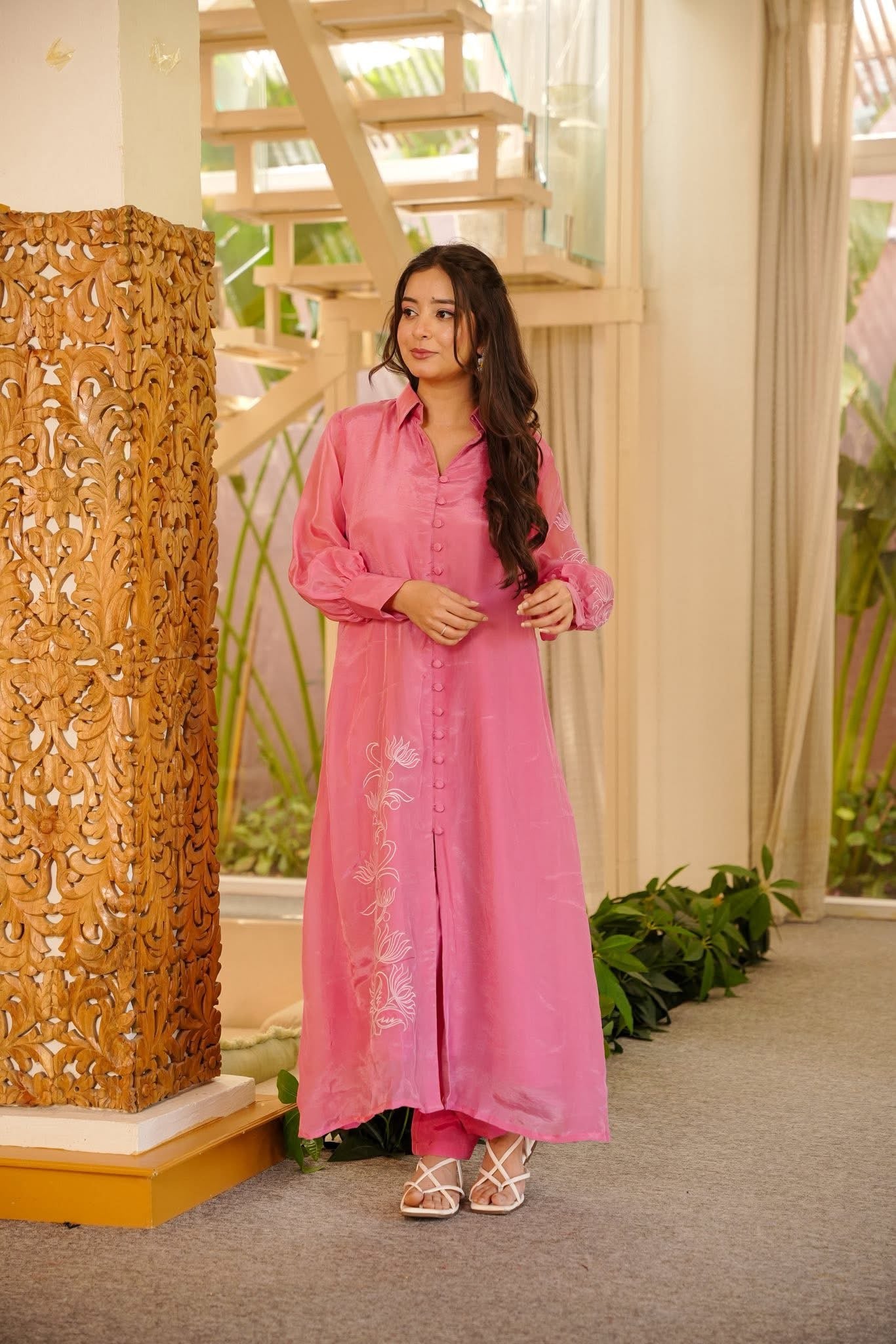 Snehal Pink Kurta Set