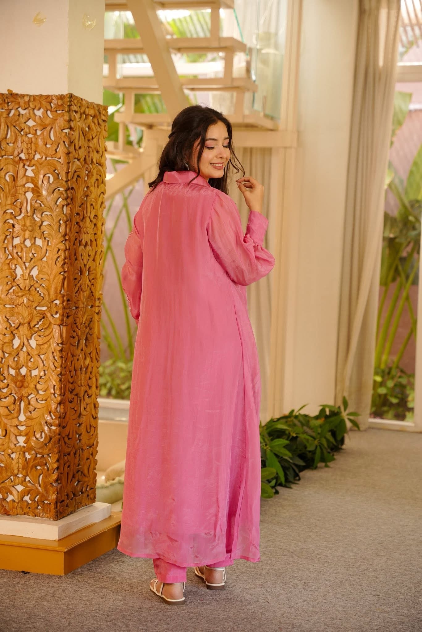 Snehal Pink Kurta Set