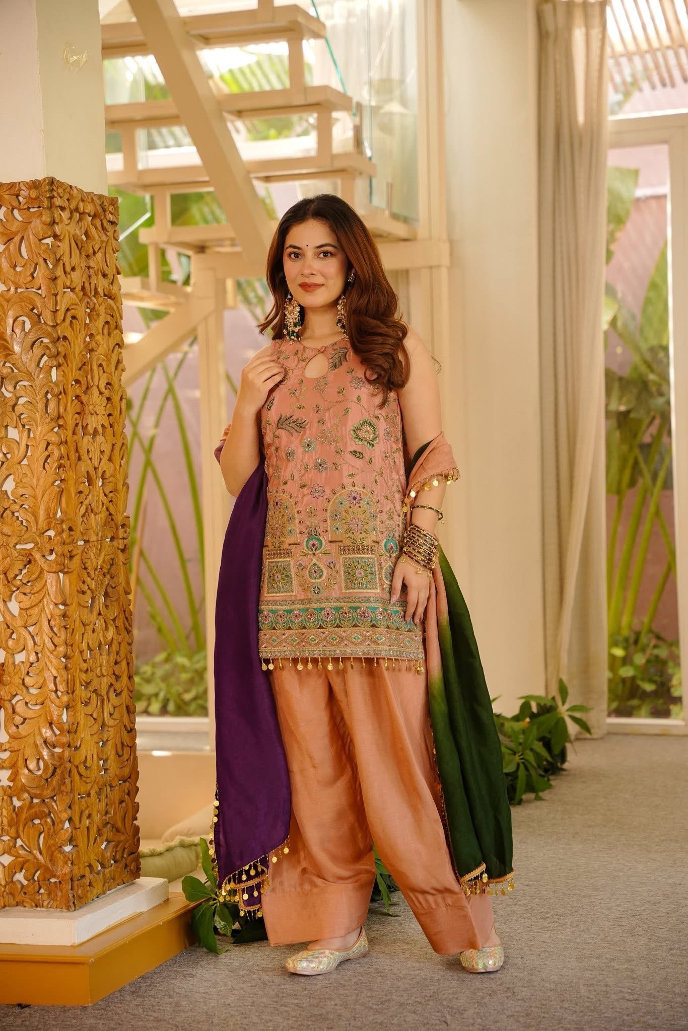 Ginni Heavy Embroidered Farshi Salwar Set