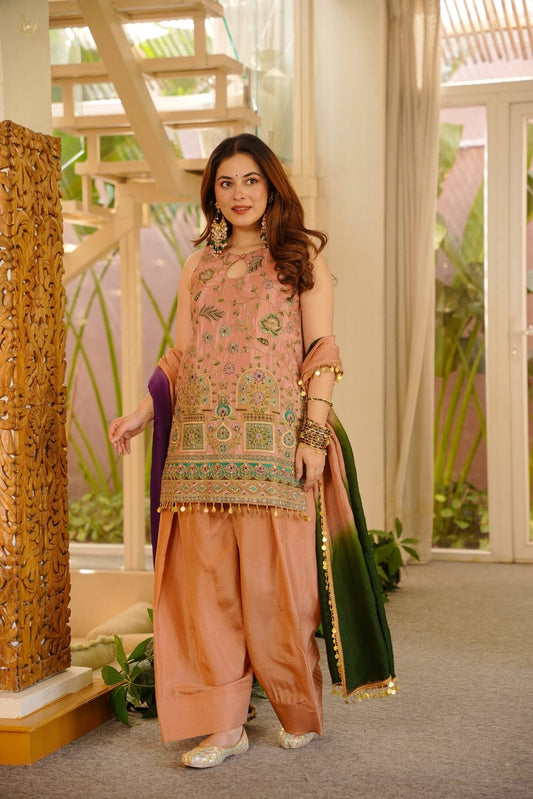 Ginni Heavy Embroidered Farshi Salwar Set