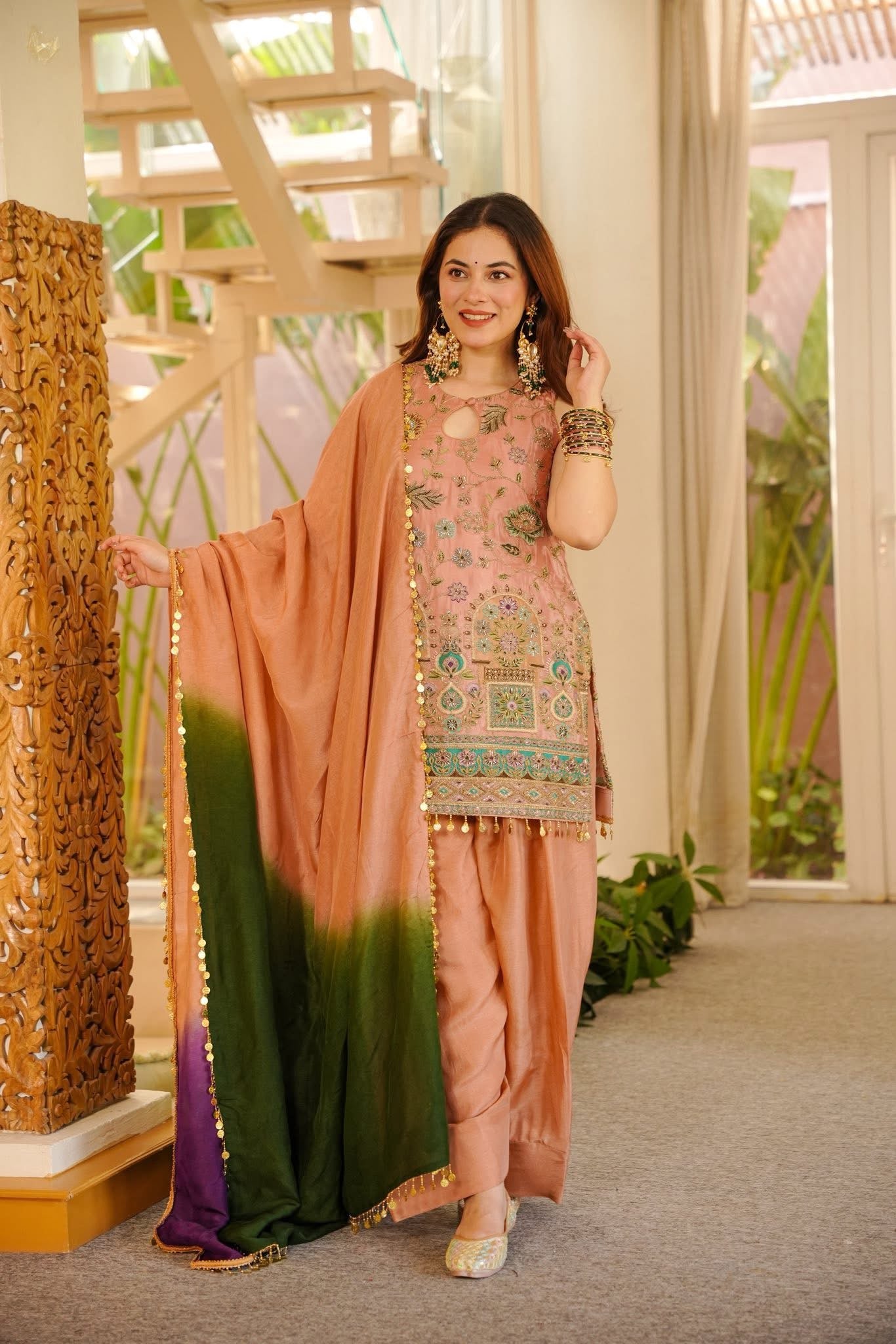 Ginni Heavy Embroidered Farshi Salwar Set