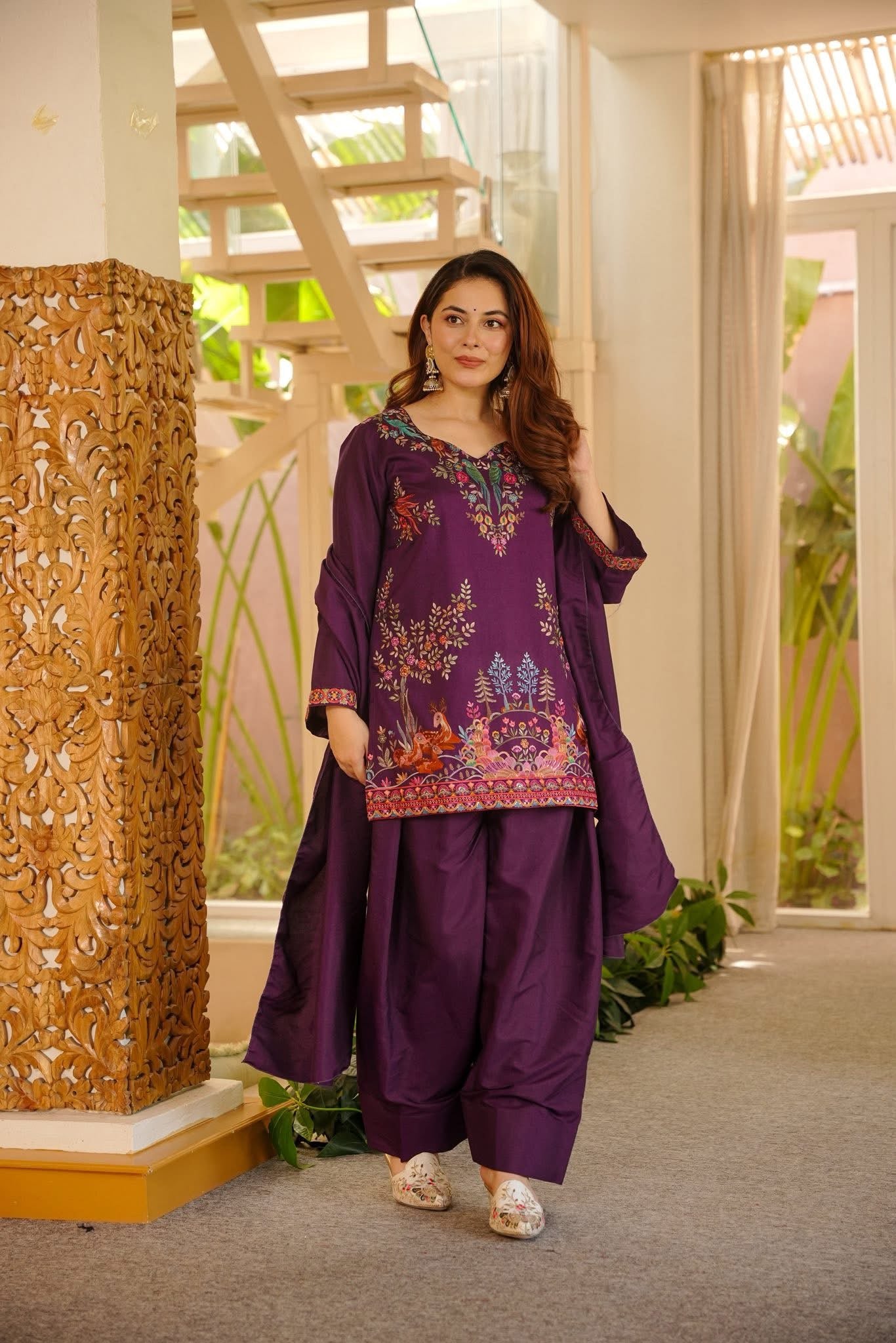 Jazmira Embroidered Farshi Salwar Set