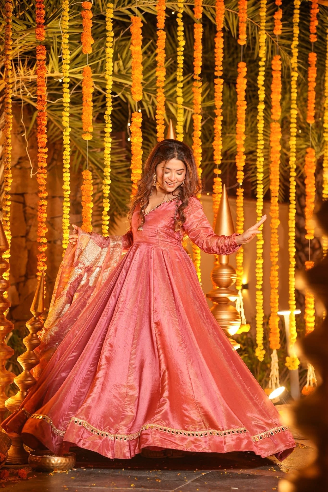 Banarasi Blush Wedding Maxi Set