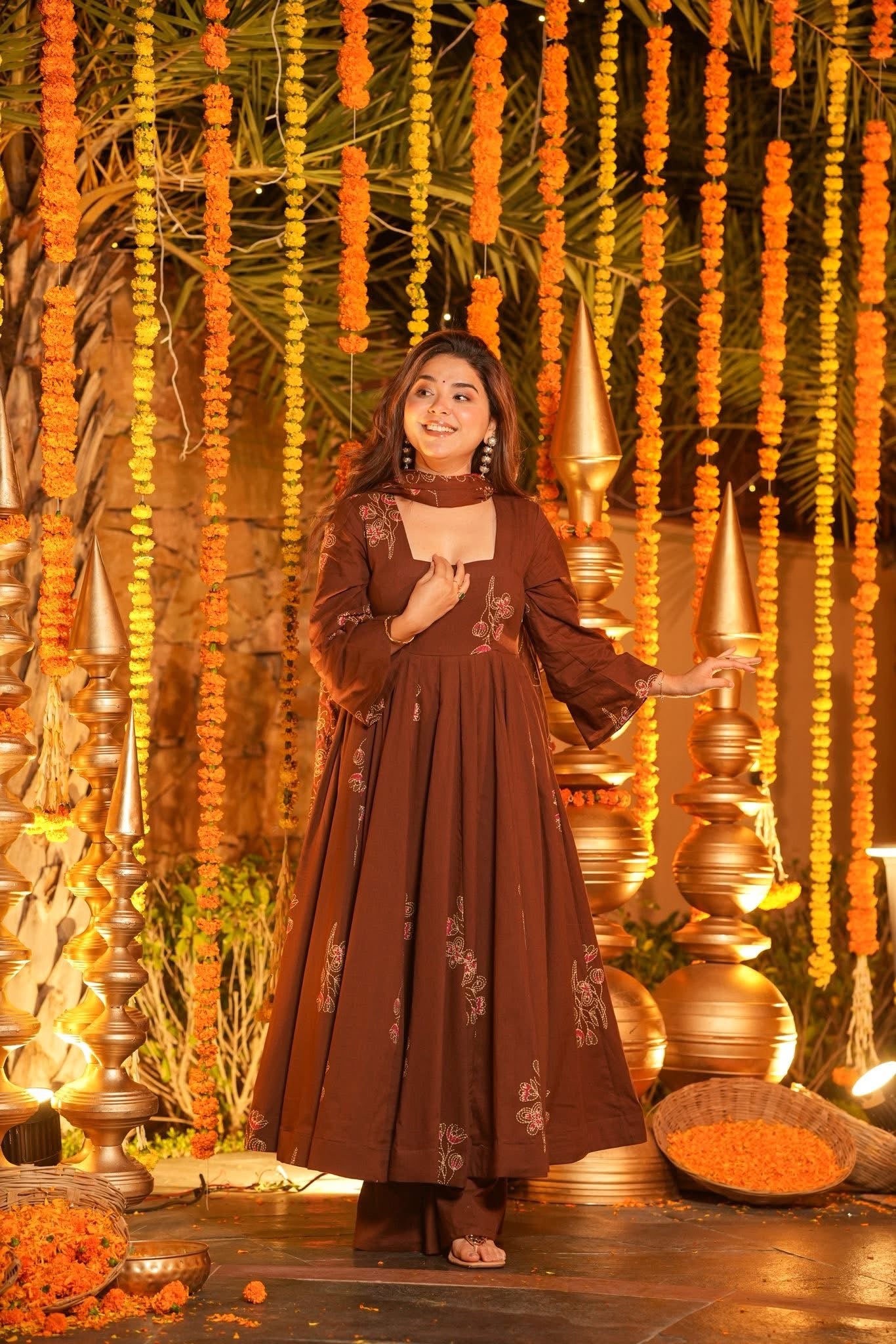 Kshirja Printed Cotton Suit Set