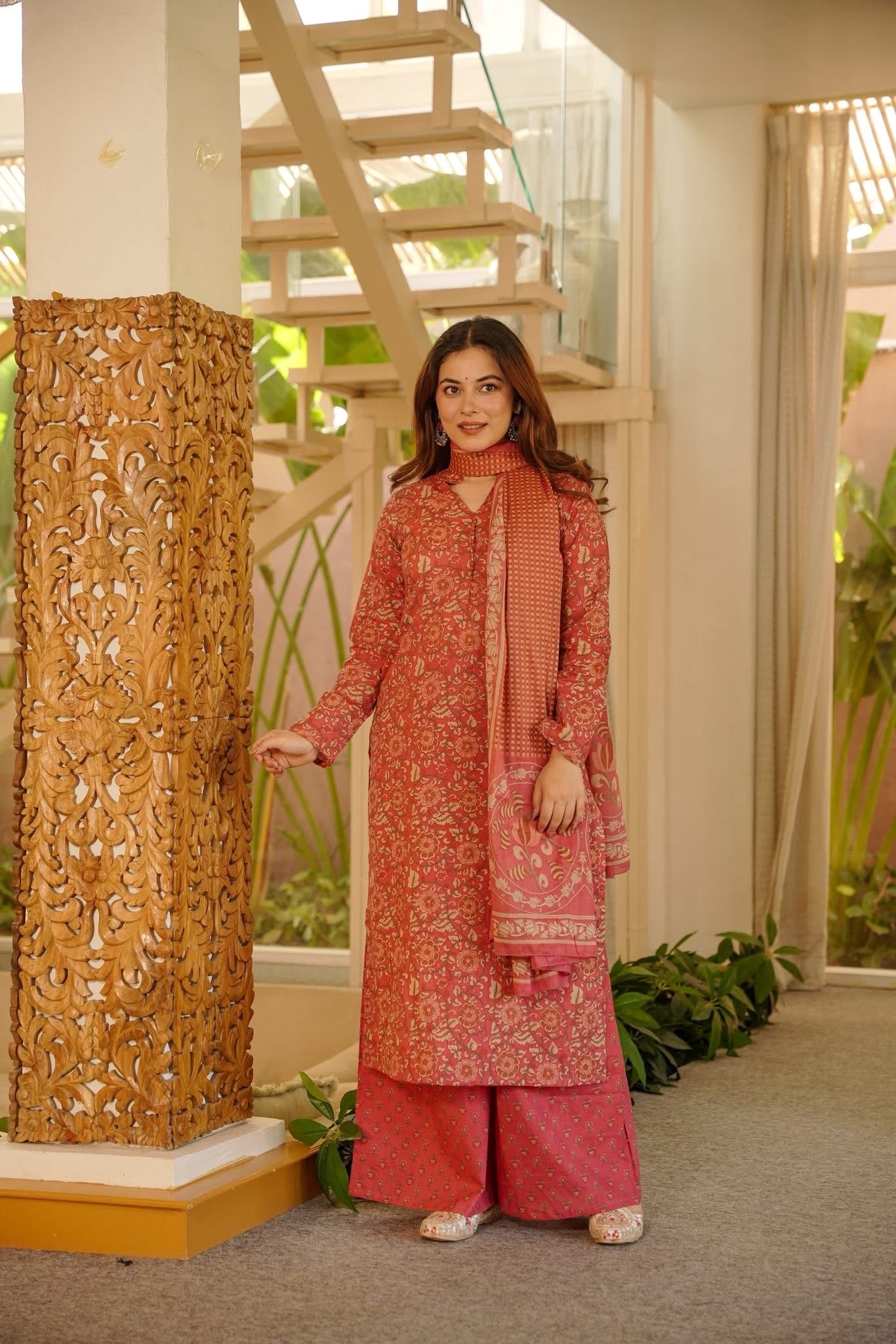 Isla Printed Cotton Kurta Set
