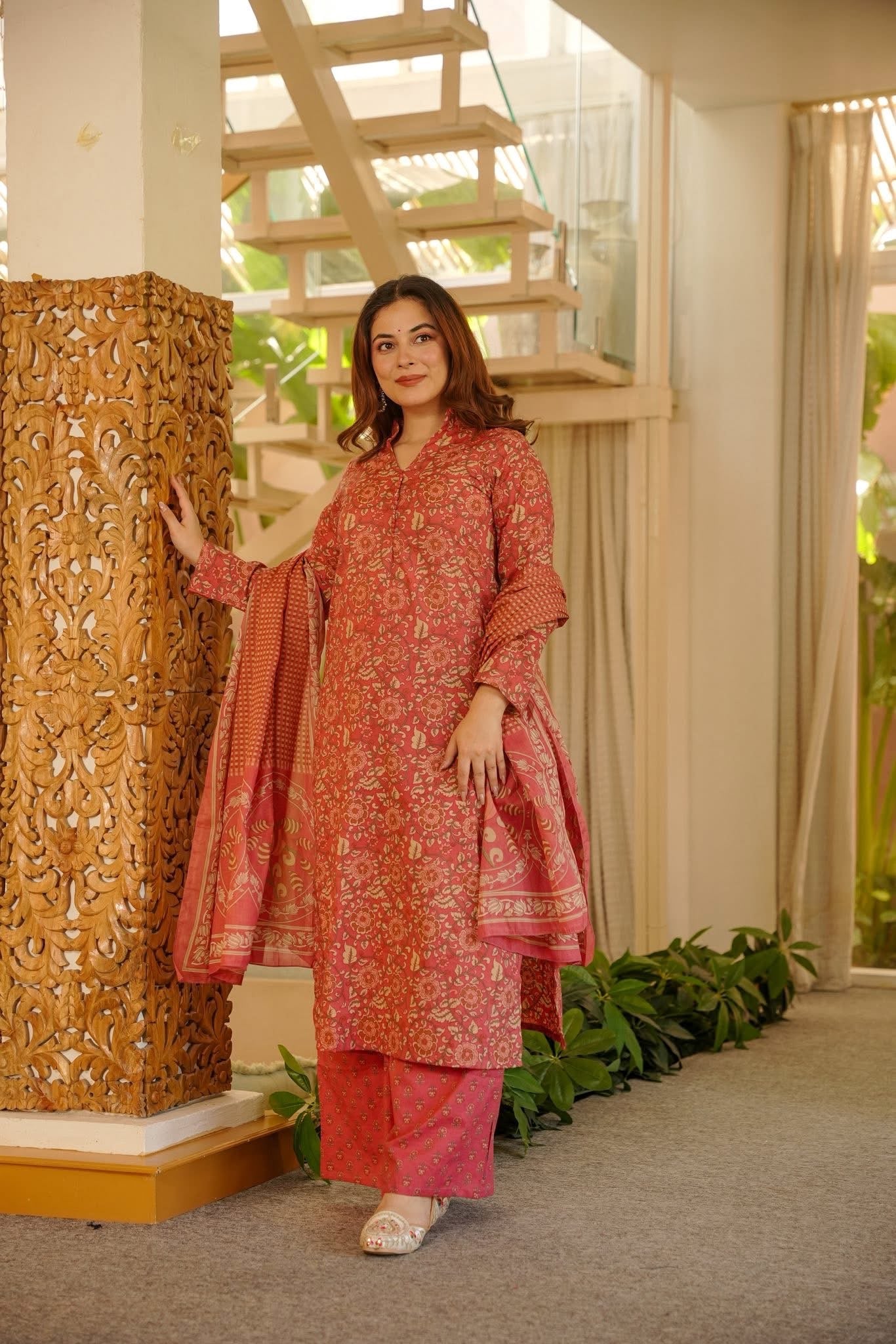 Isla Printed Cotton Kurta Set