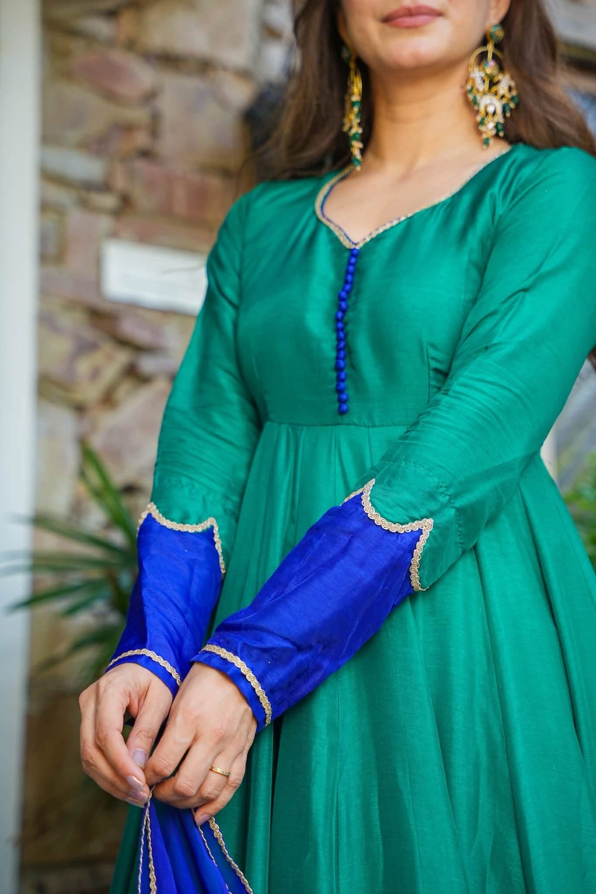 Harivan Silk Anarkali Suit Set