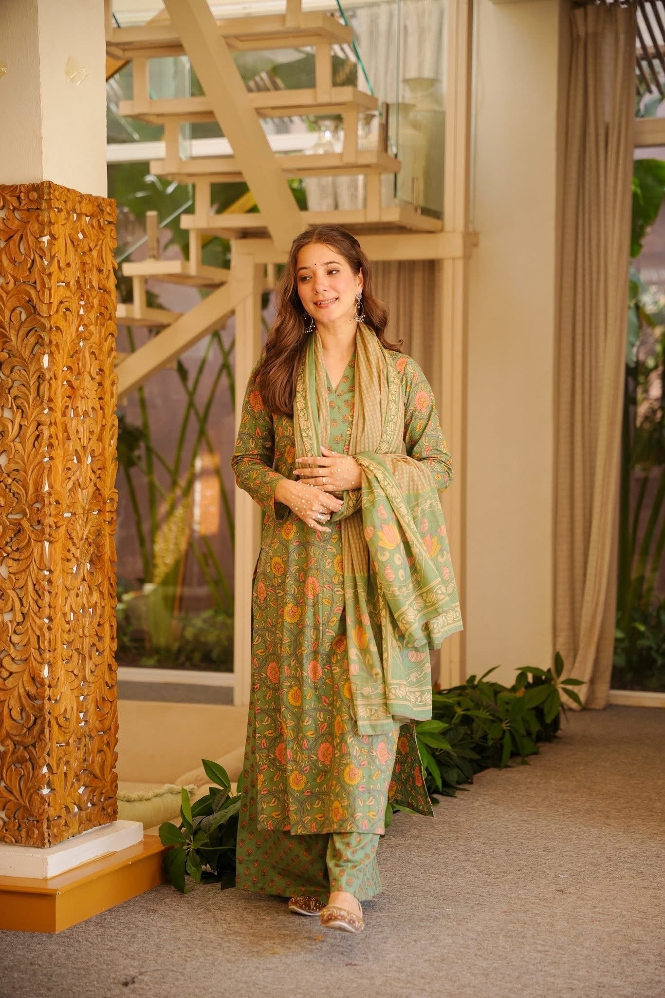 Hansini Printed Cotton Kurta Set