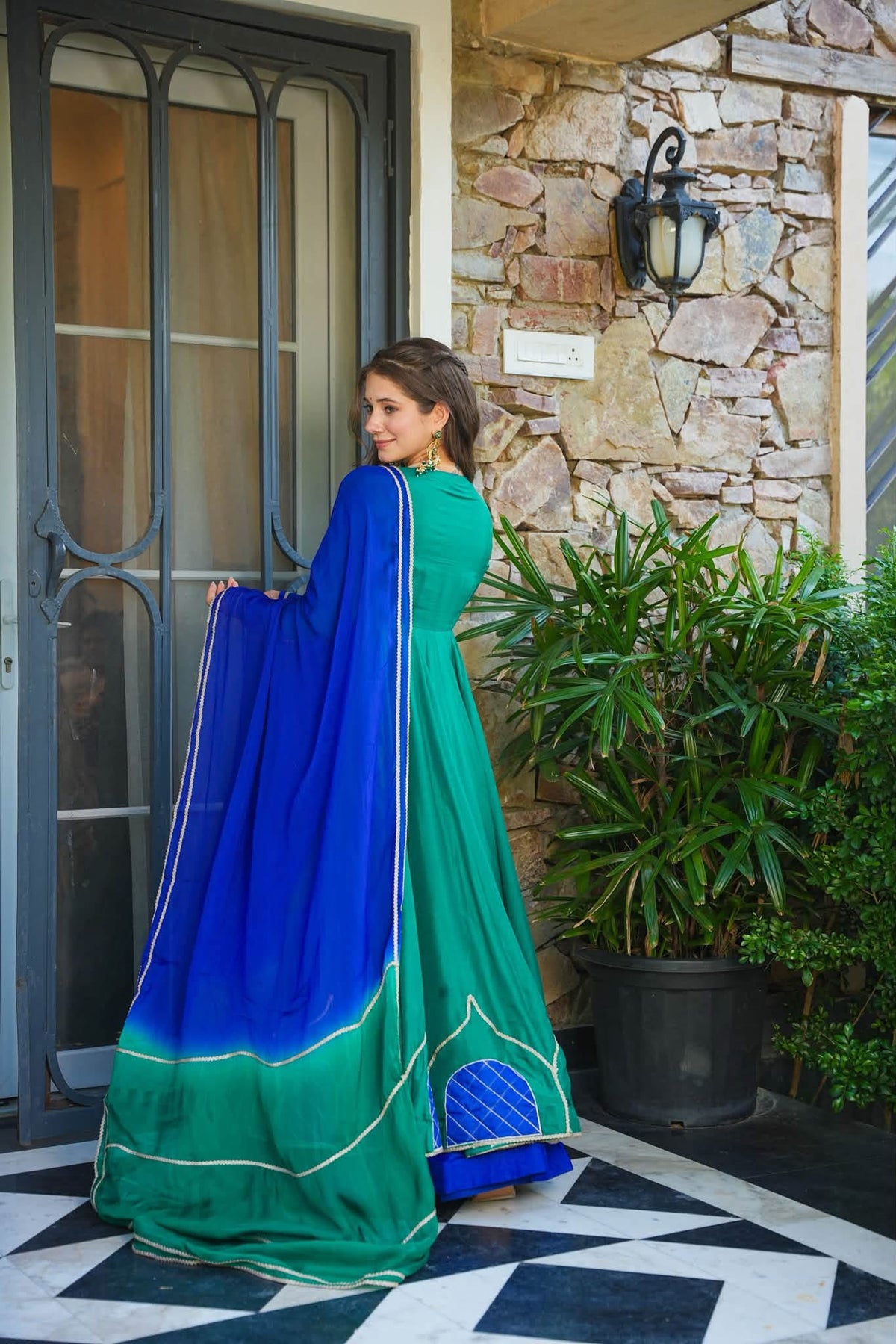 Harivan Silk Anarkali Suit Set
