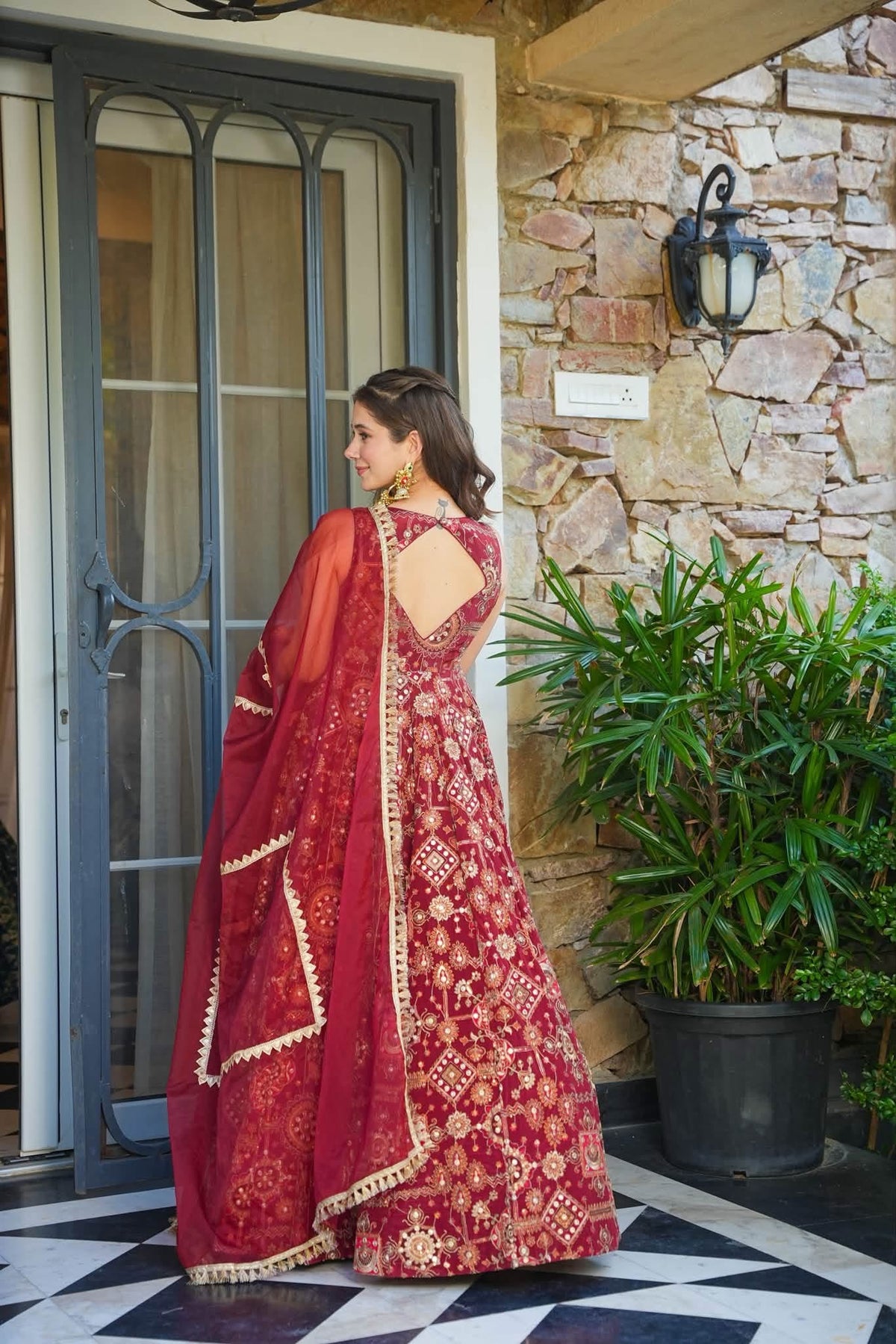 Vasundhara Heavy Embroidered Maxi Set