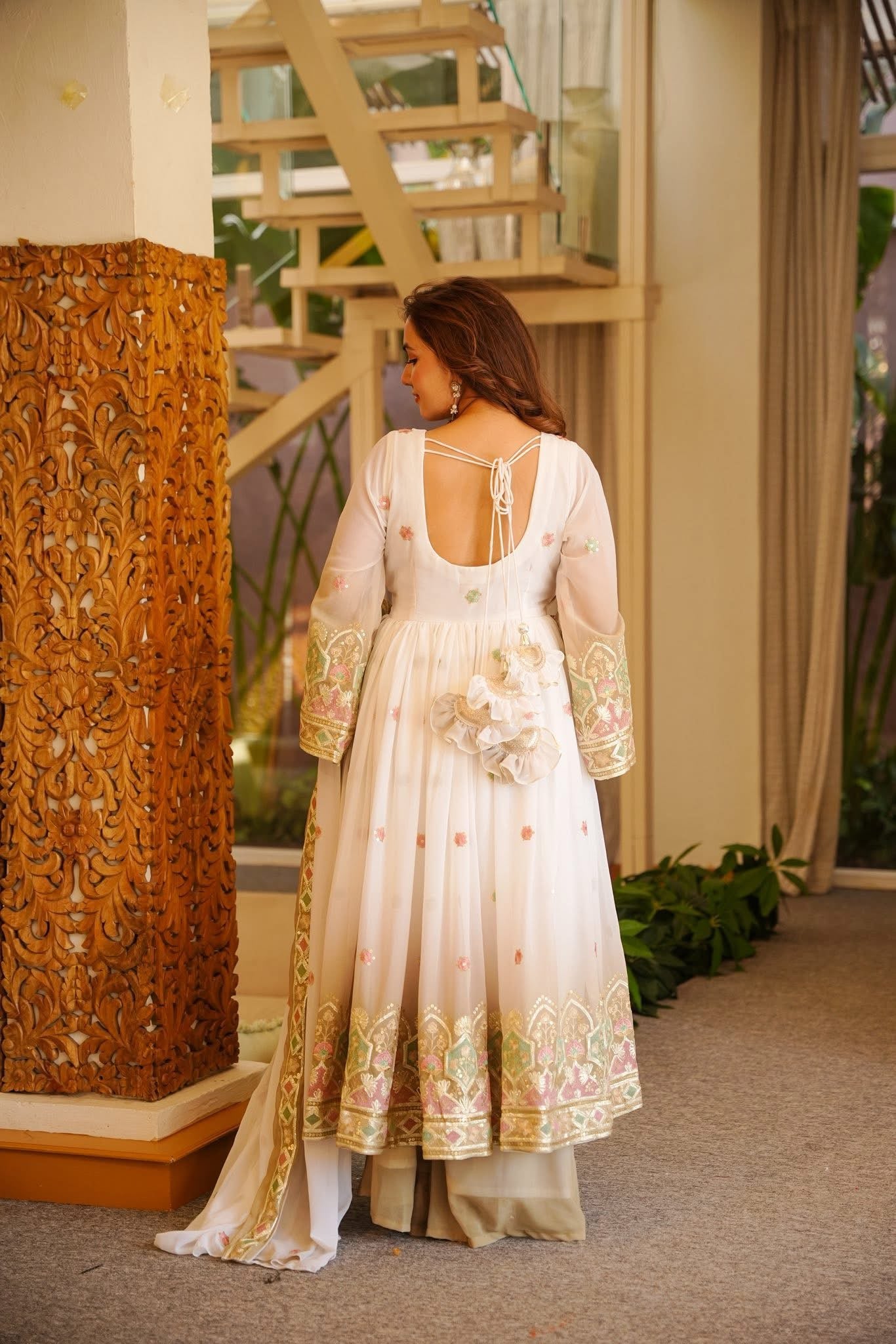 Regal Crown Georgette Anarkali Suit Set