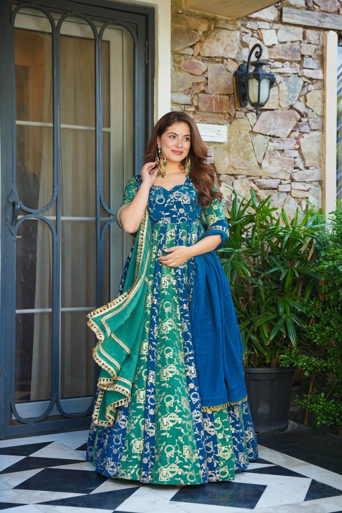 Hemangi Heavy Embroidered Maxi Set