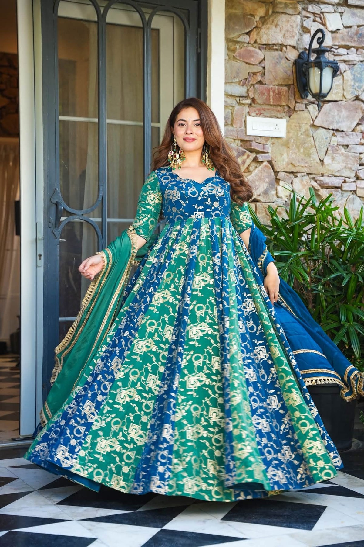 Hemangi Heavy Embroidered Maxi Set