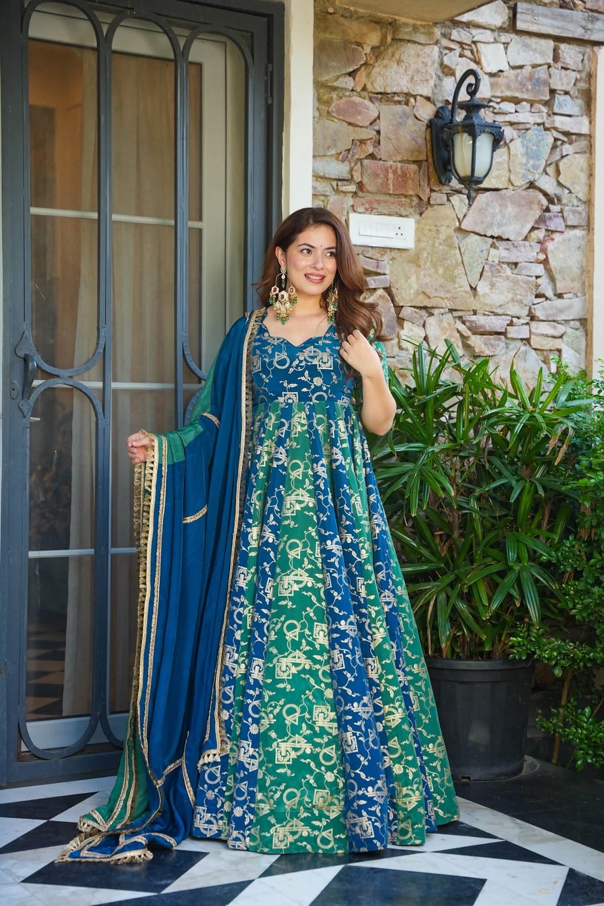 Hemangi Heavy Embroidered Maxi Set