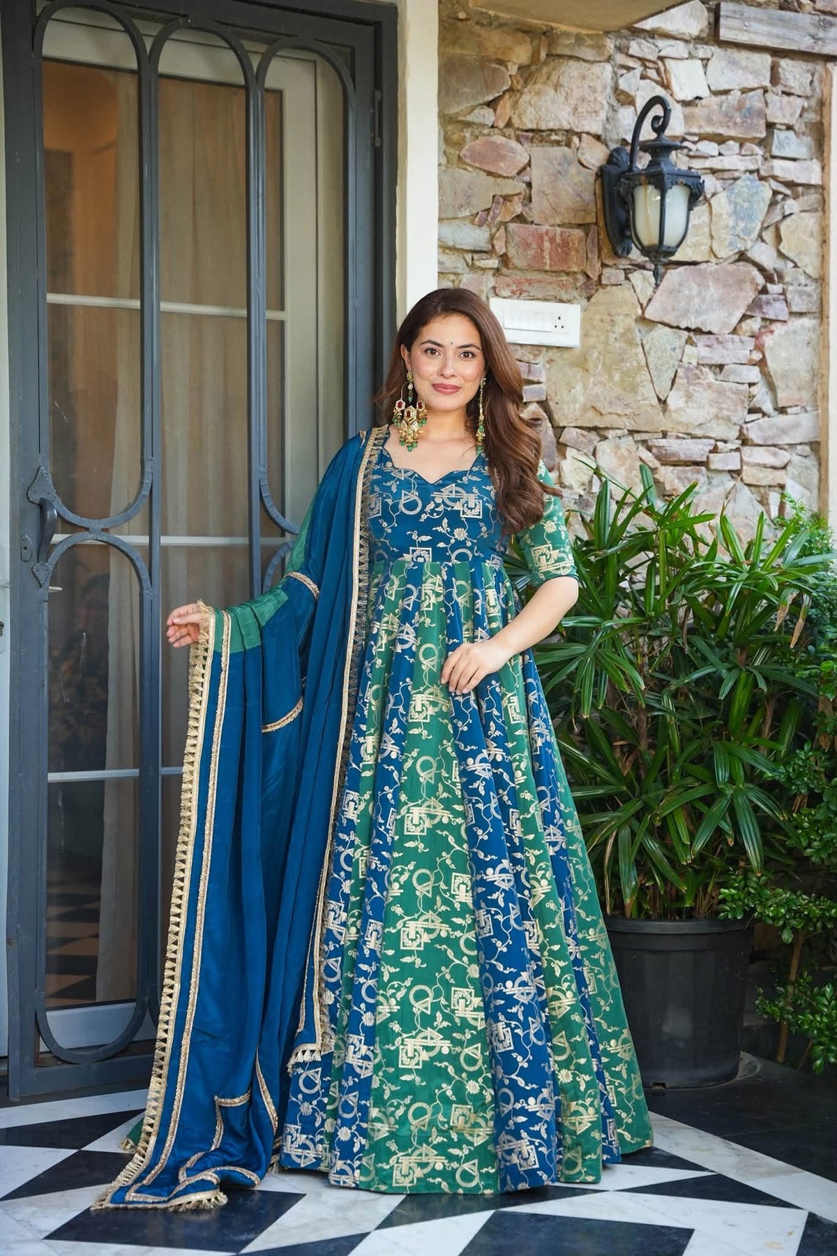 Hemangi Heavy Embroidered Maxi Set
