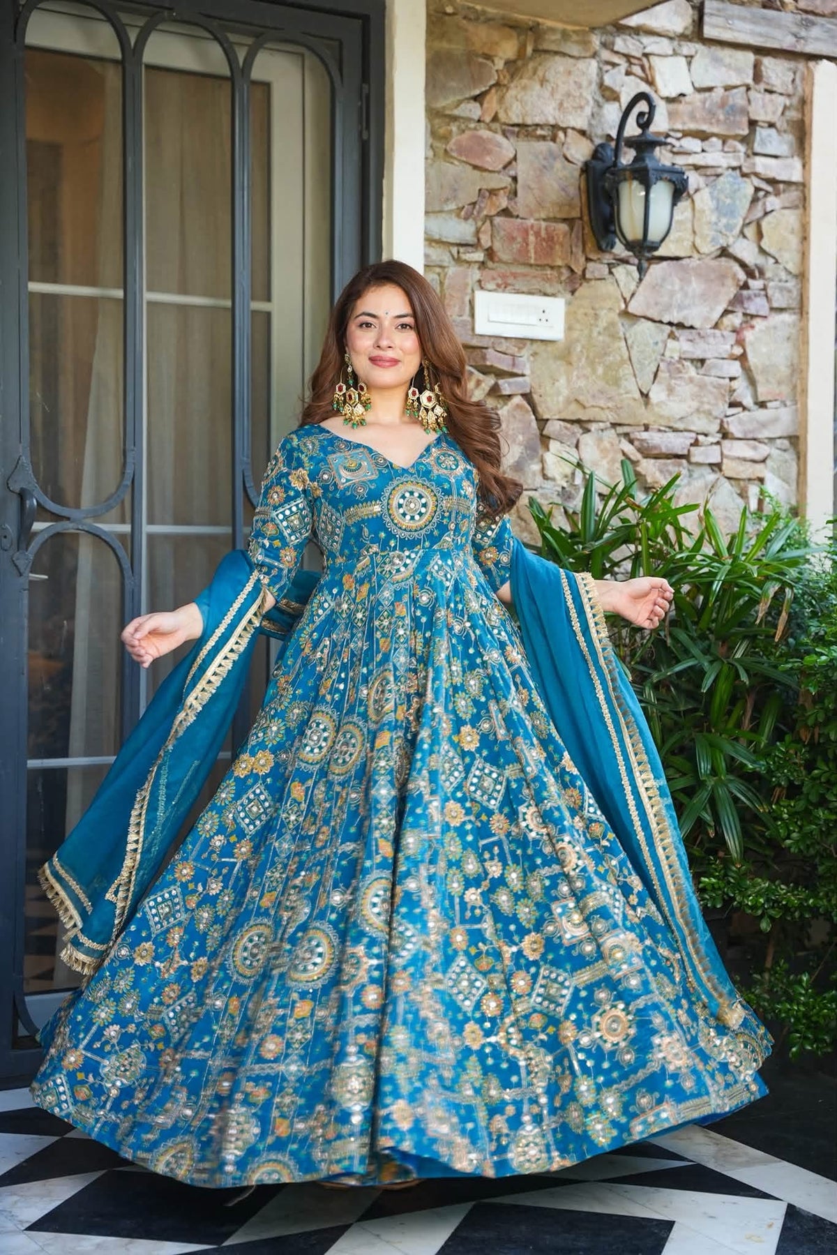 Vayati Heavy Embroidered Maxi Set