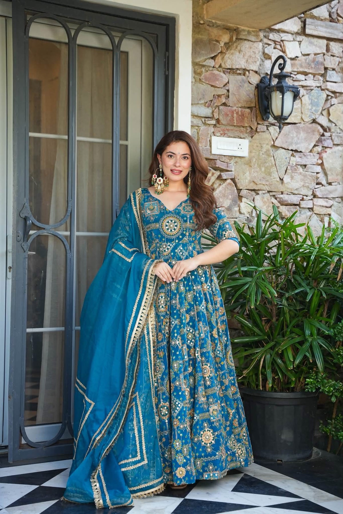 Vayati Heavy Embroidered Maxi Set