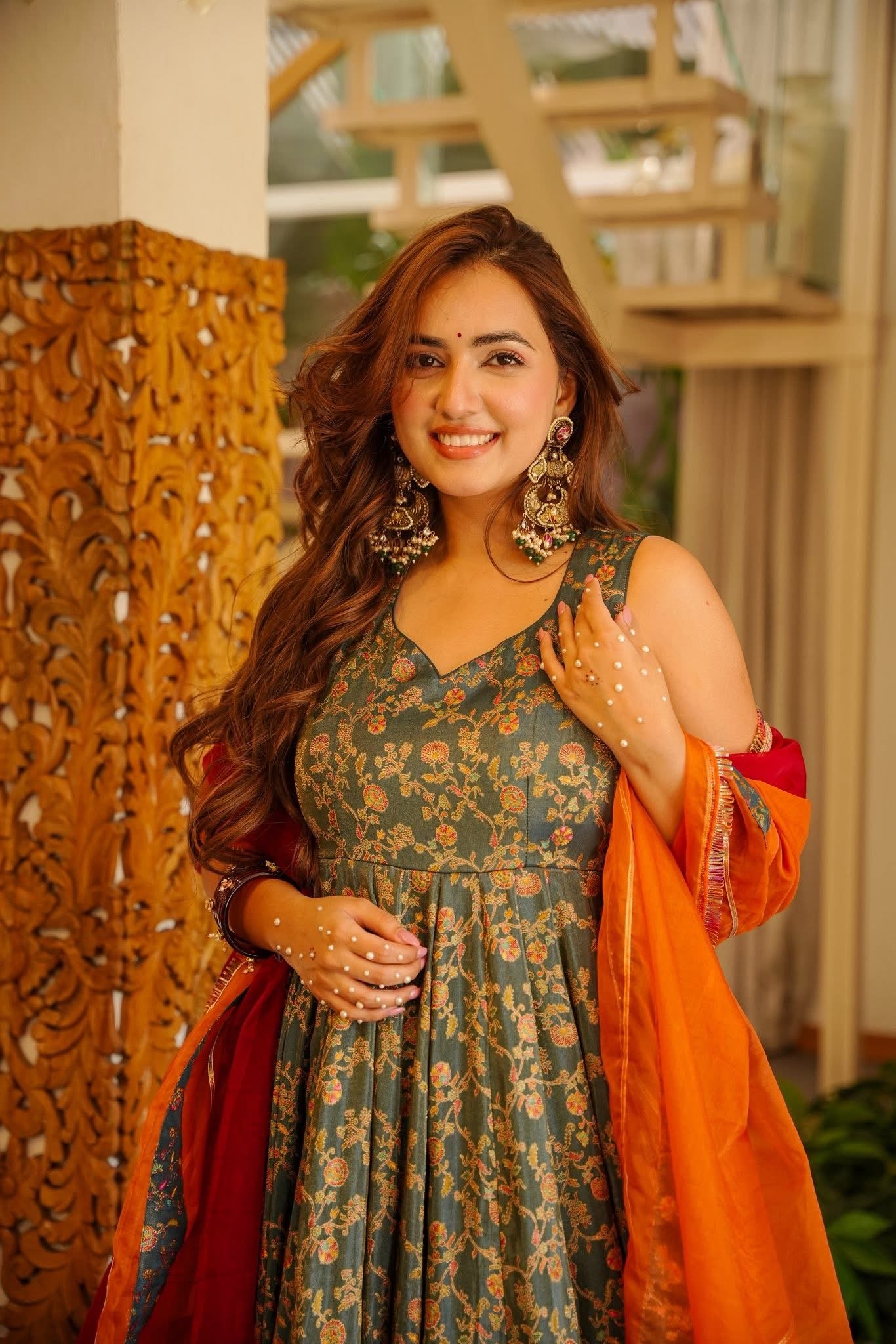 Tuhin Silk Heavy Maxi Set