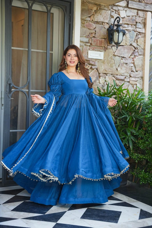 Arwen Chanderi Anarkali Suit Set