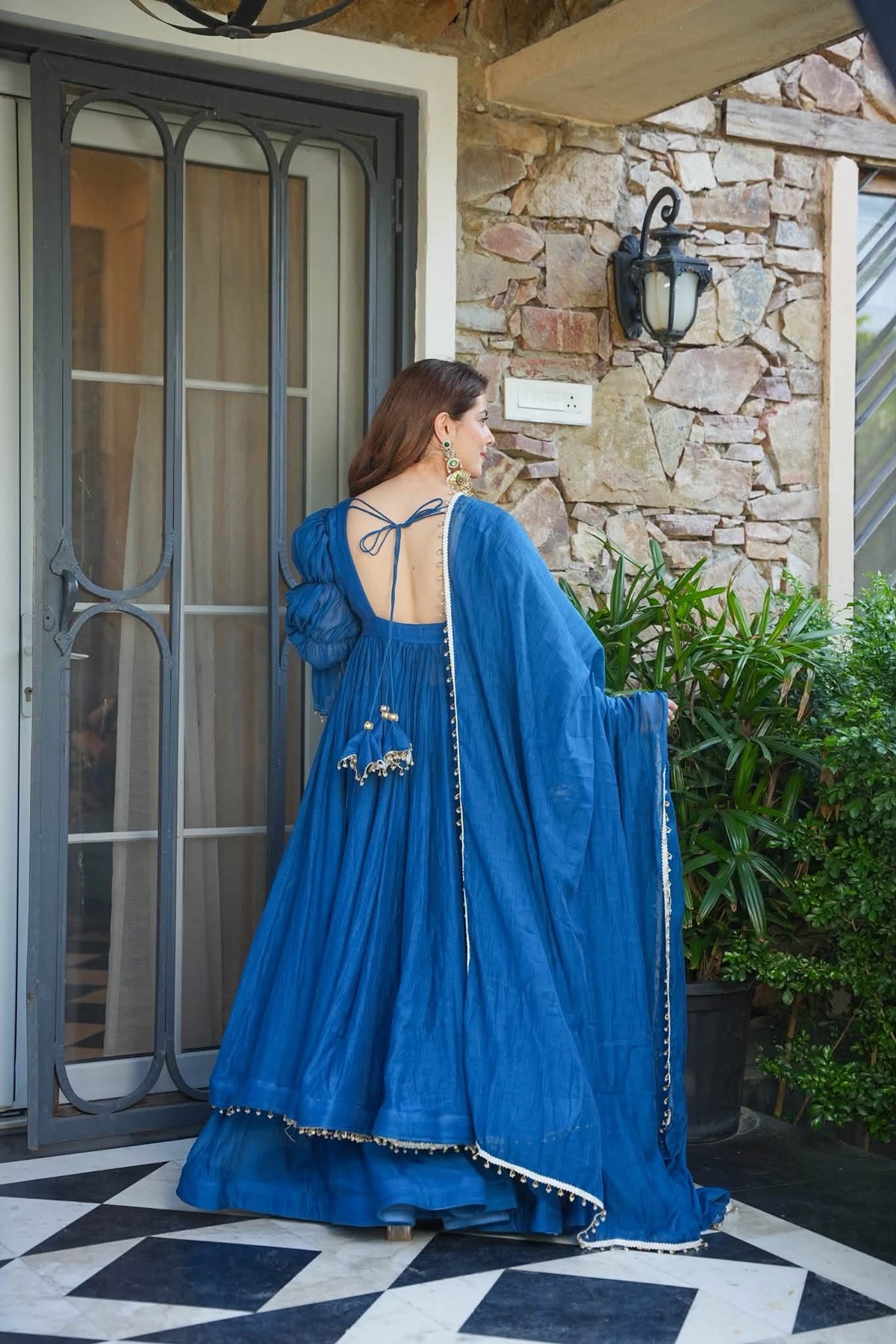 Arwen Chanderi Anarkali Suit Set