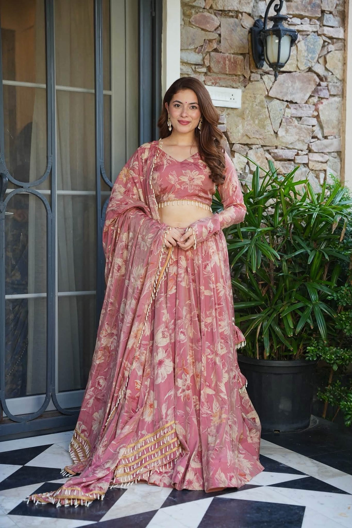 Veylora Blush Lehenga Set