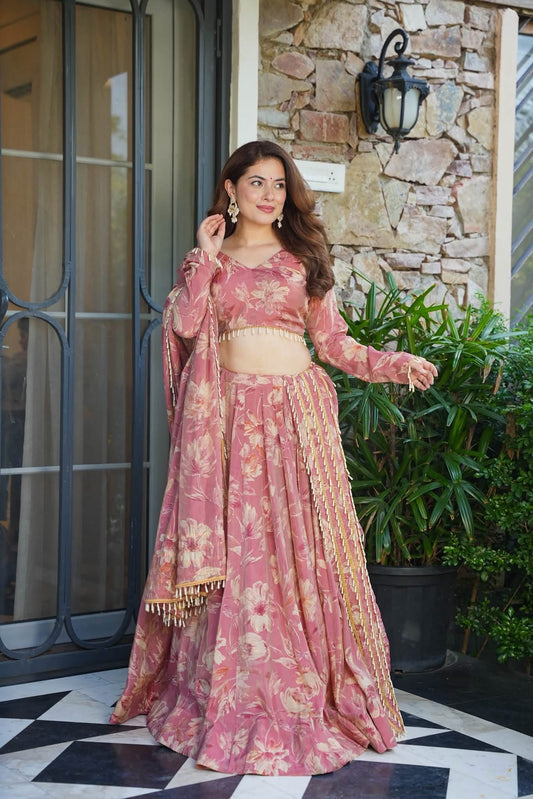 Veylora Blush Lehenga Set
