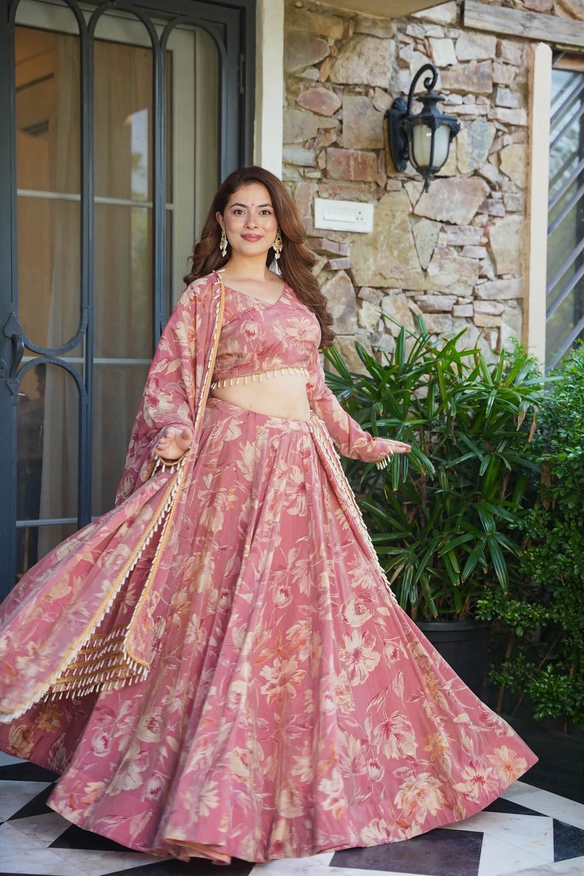 Veylora Blush Lehenga Set