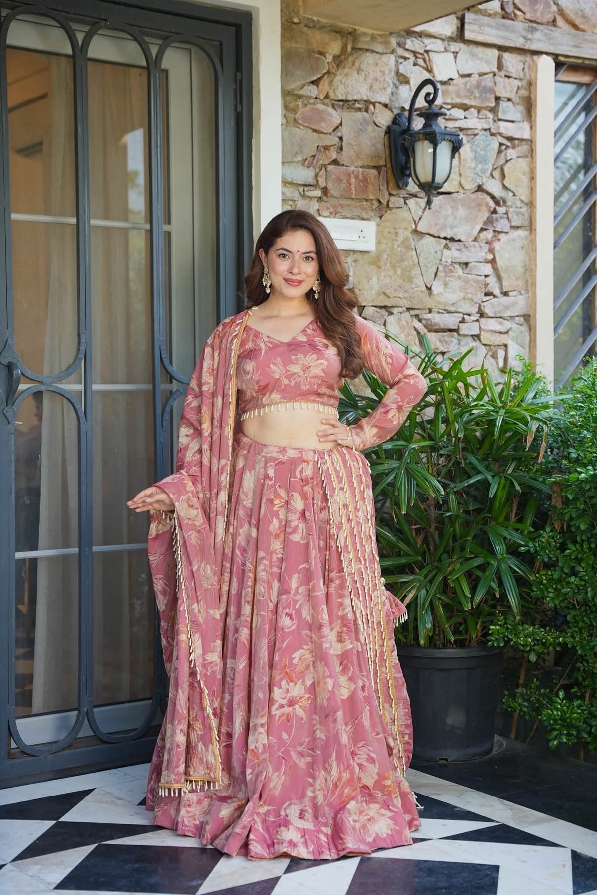 Veylora Blush Lehenga Set