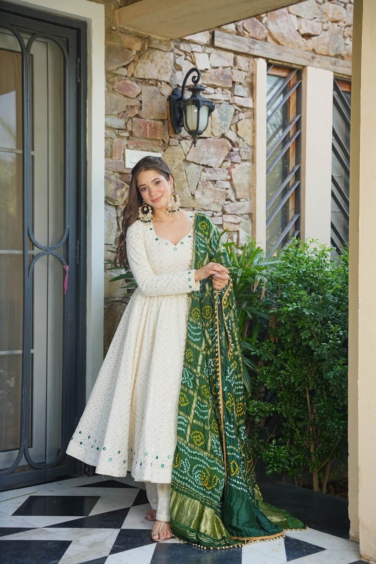 Tavya Pearl Anarkali Suit Set