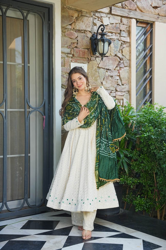 Tavya Pearl Anarkali Suit Set