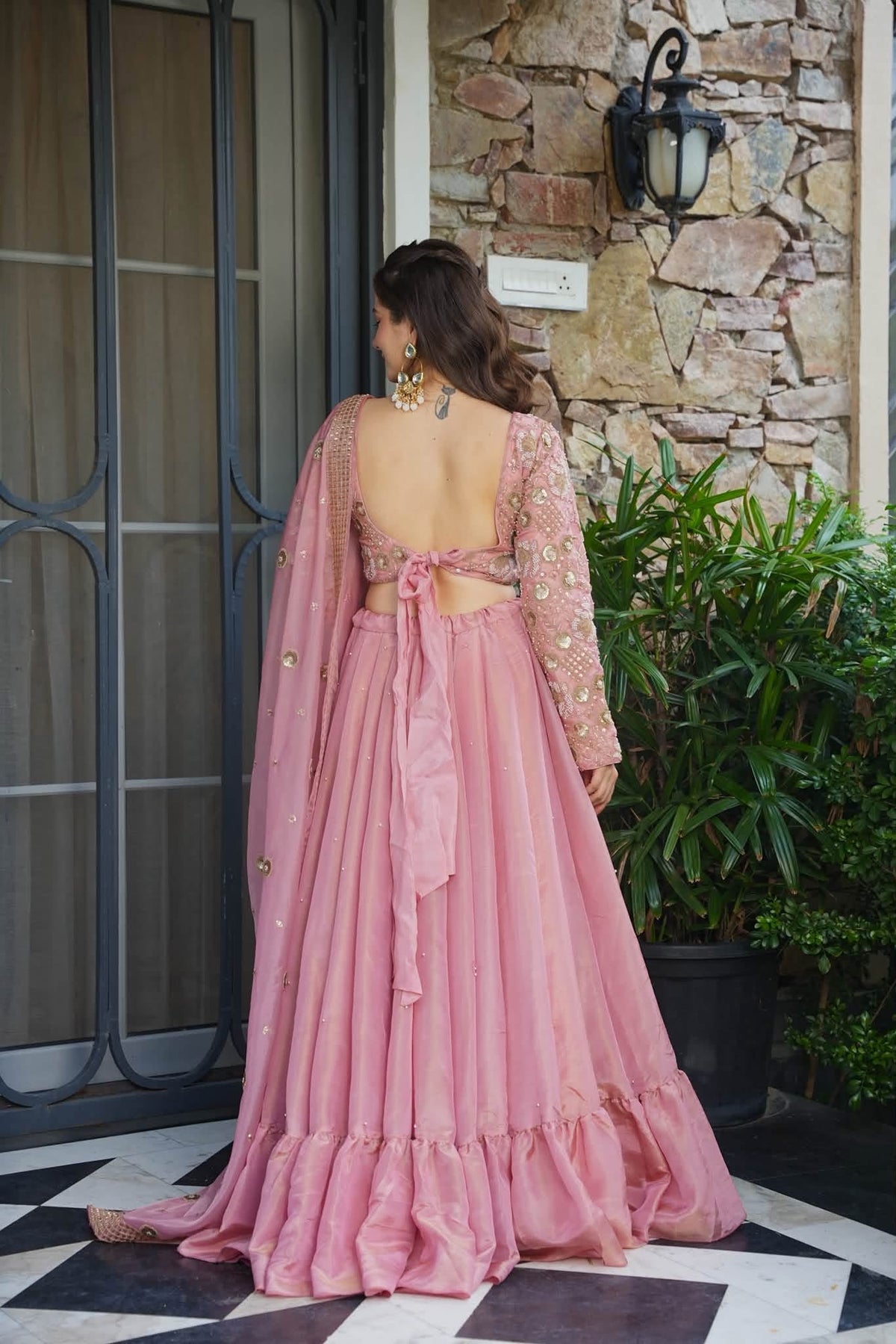 Roseveil Pink Lehenga Set