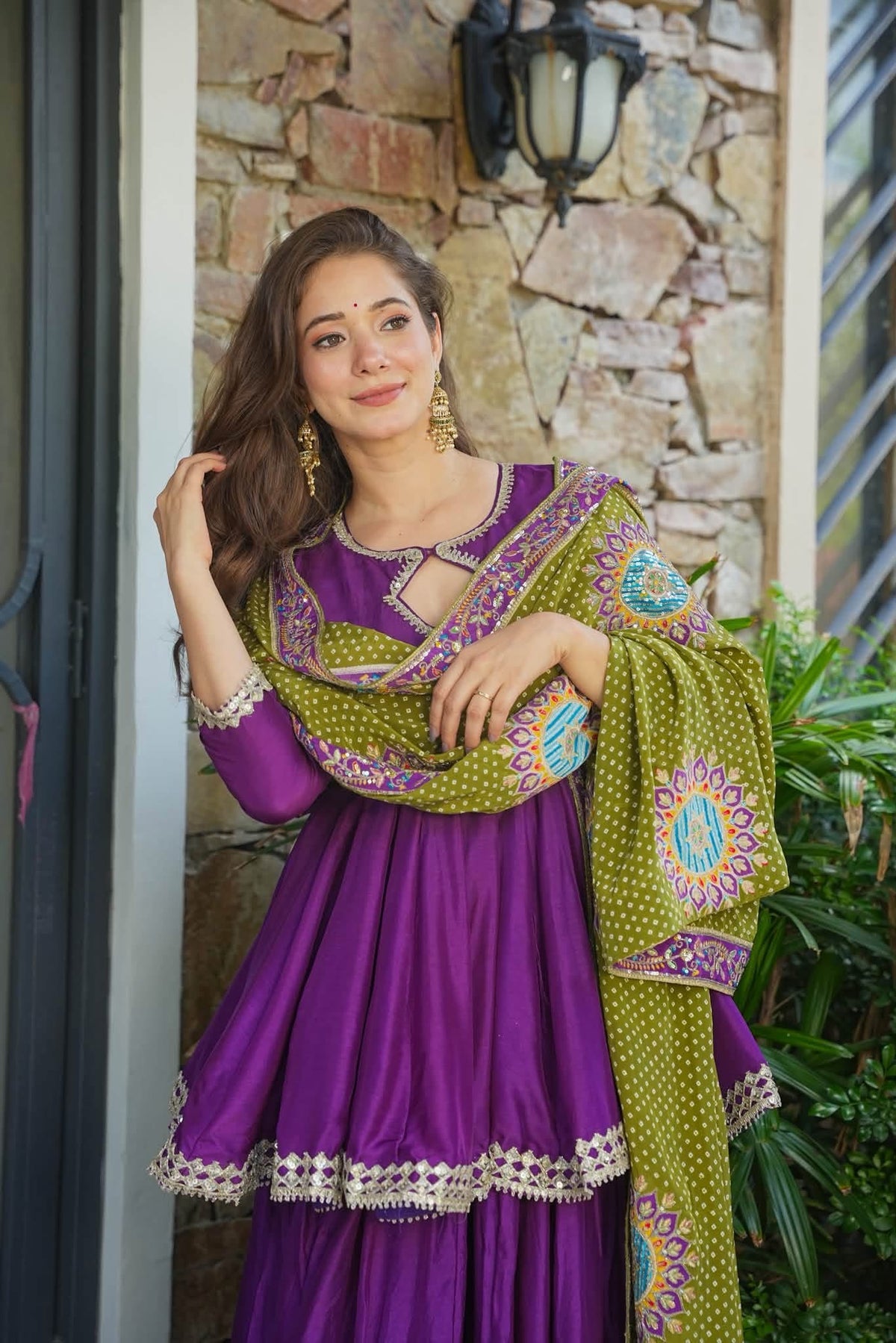 Purplebell Festive Sharara Suit Set