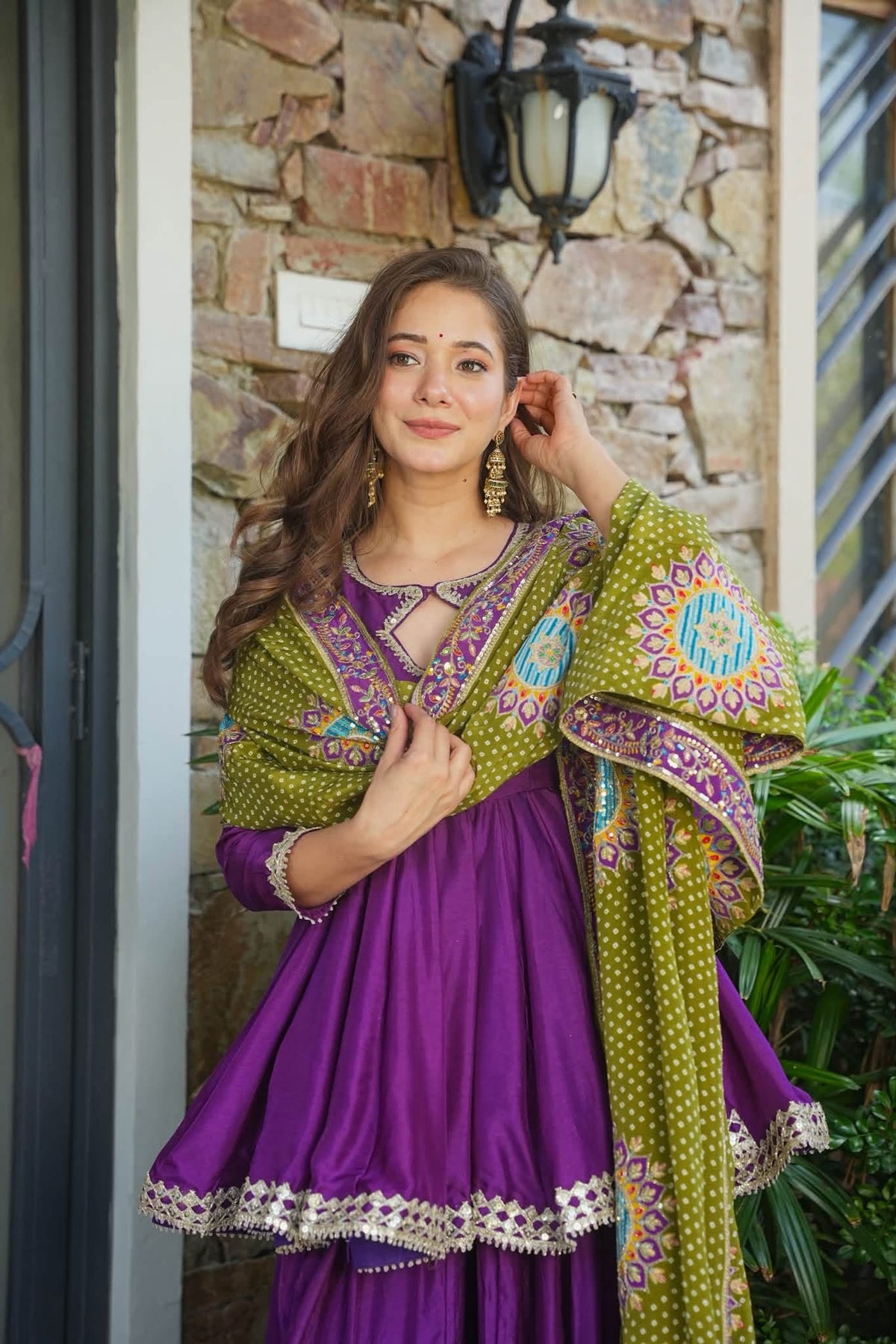 Purplebell Festive Sharara Suit Set