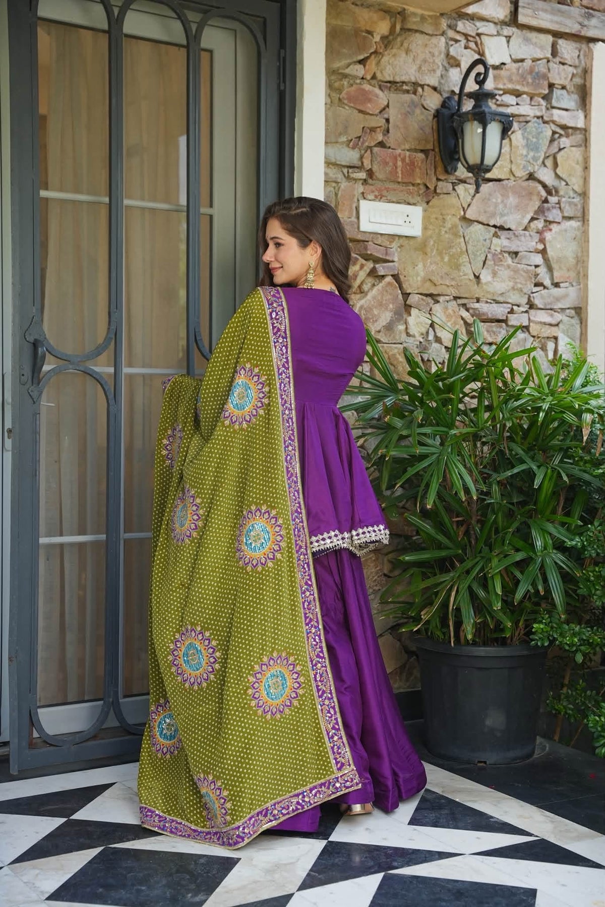 Purplebell Festive Sharara Suit Set