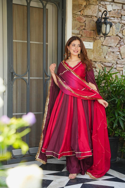 Hyleen Glow Anarkali Suit Set