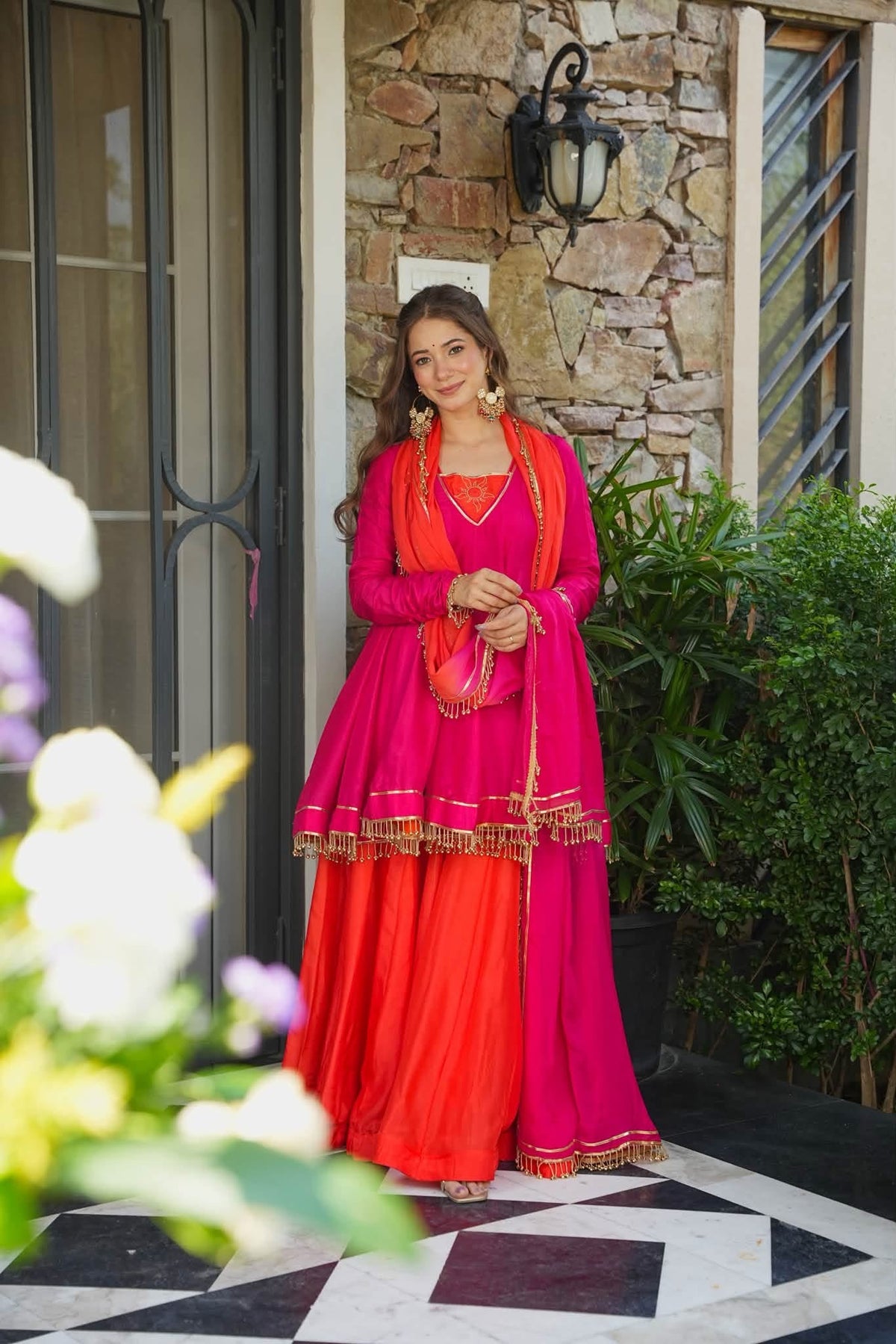 Rubra Sharara Suit Set