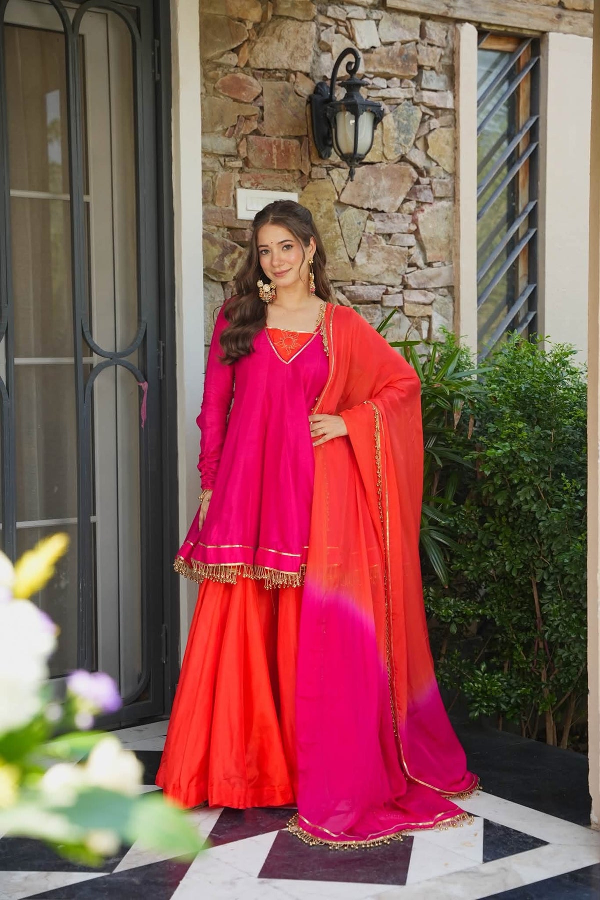 Rubra Sharara Suit Set