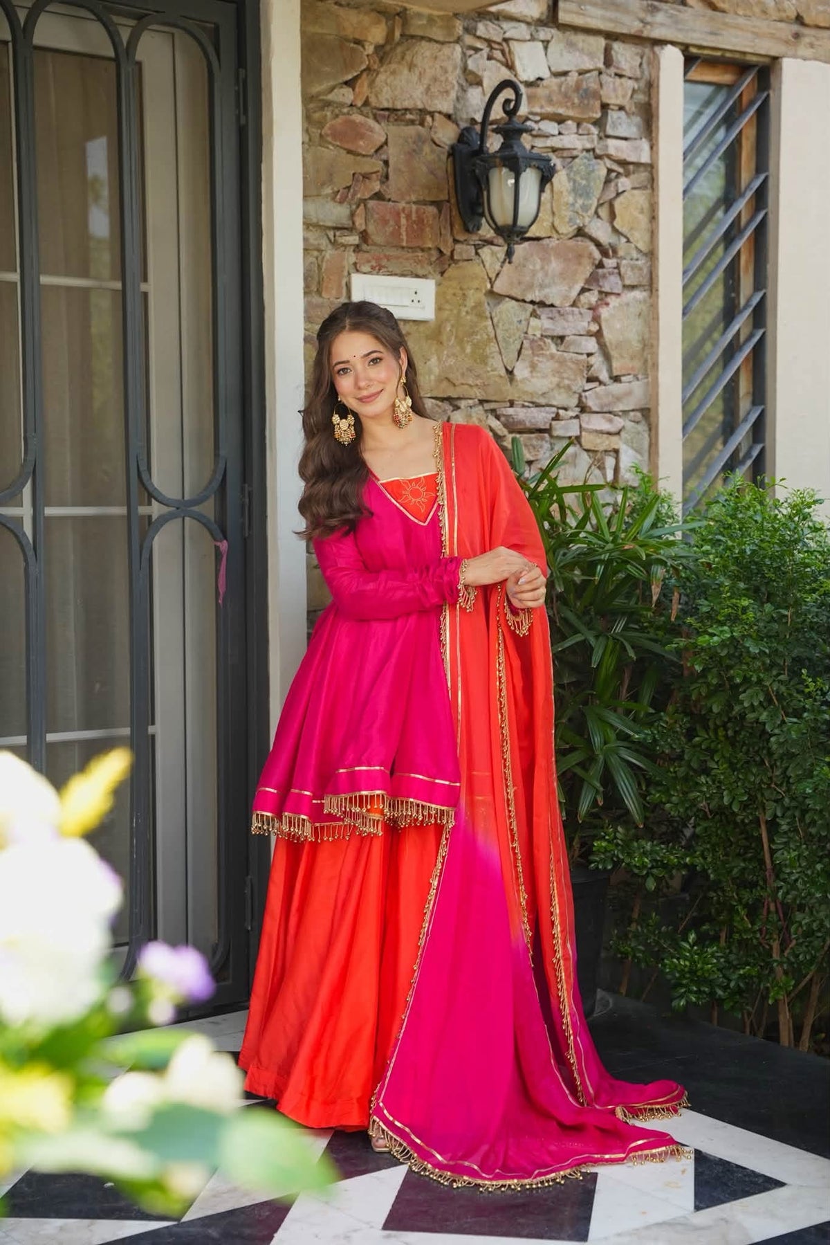 Rubra Sharara Suit Set